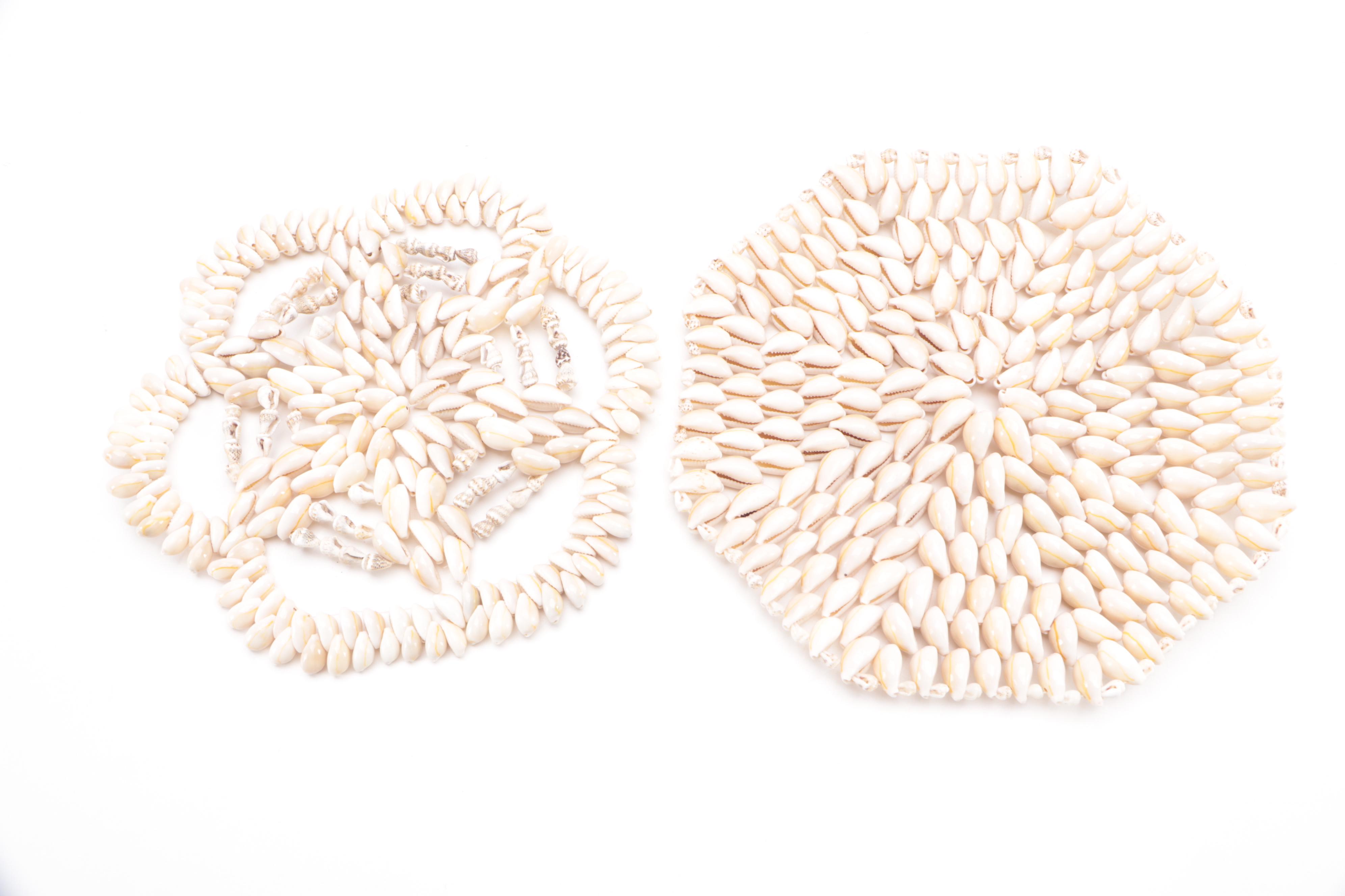 Seashell Boxes and Trivets with Mineral Specimens and Pressed Flowers