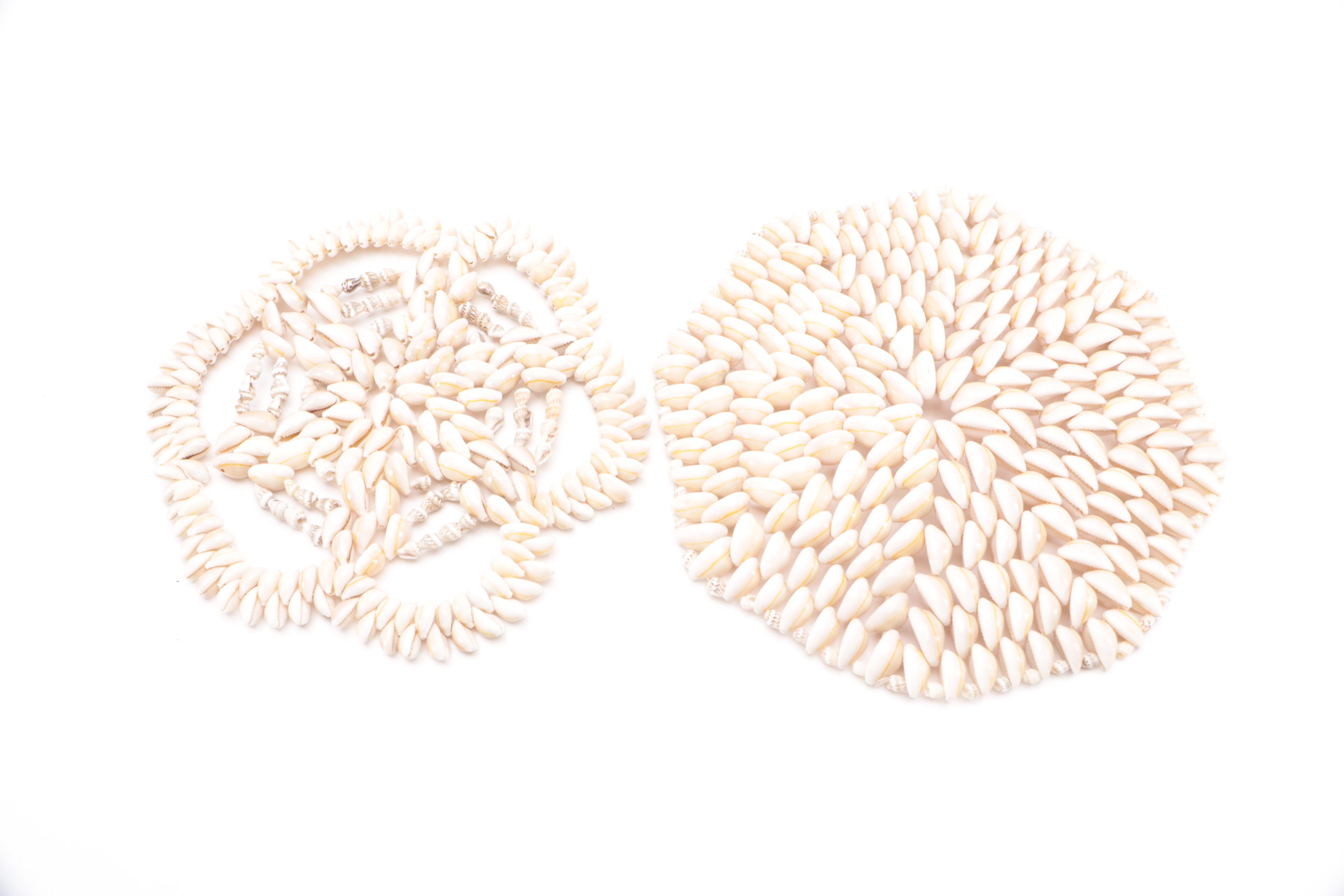 Seashell Boxes and Trivets with Mineral Specimens and Pressed Flowers