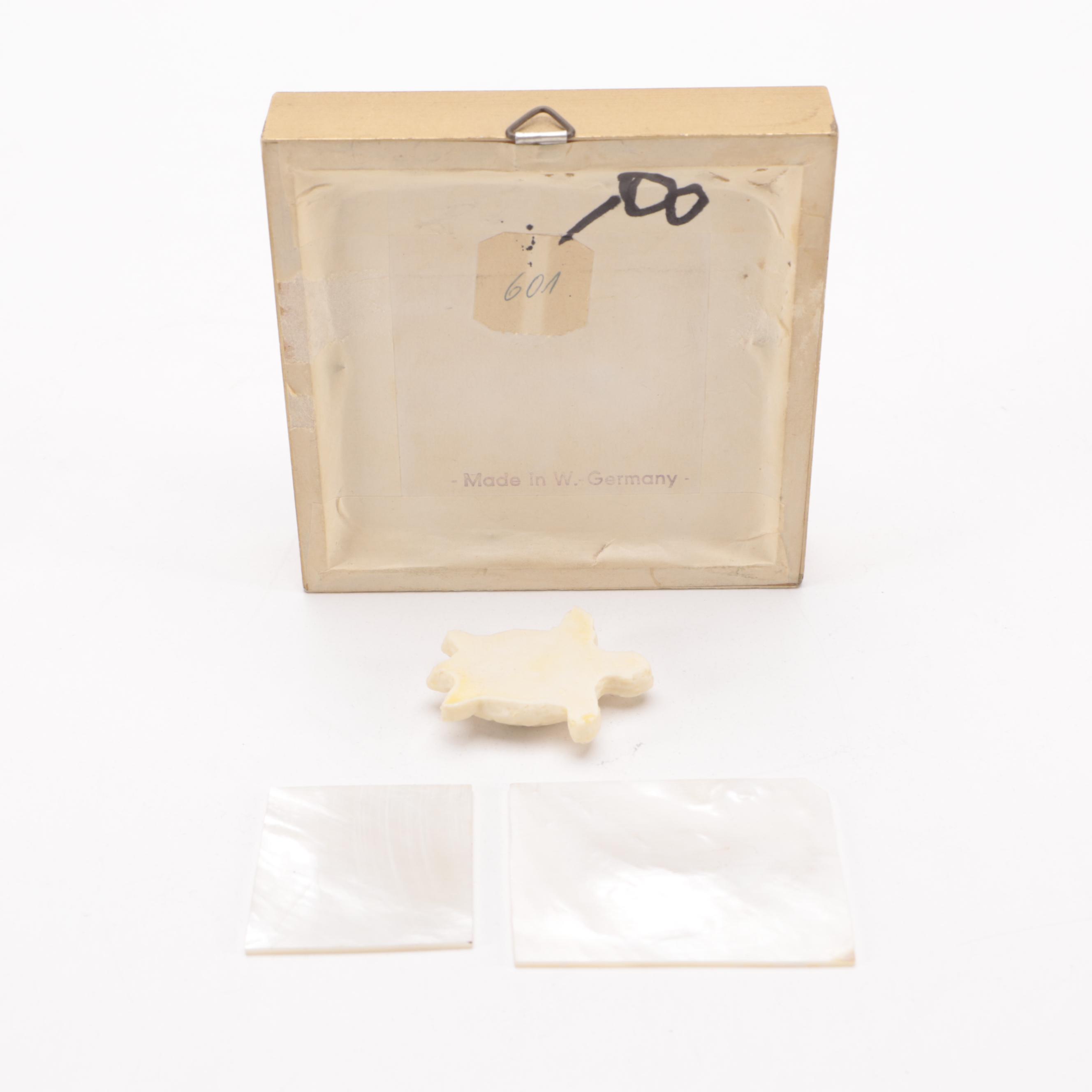 Seashell Boxes and Trivets with Mineral Specimens and Pressed Flowers