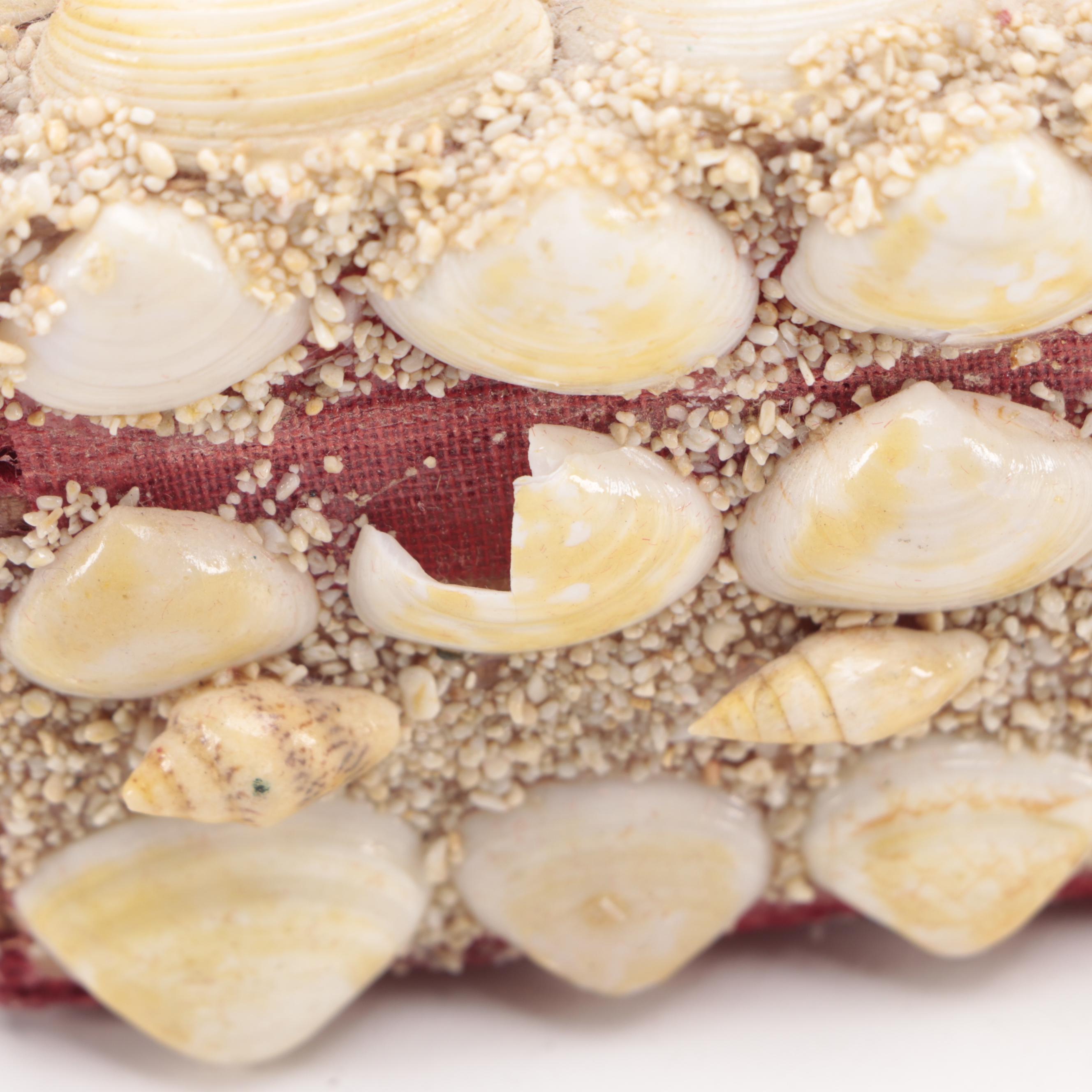 Seashell Boxes and Trivets with Mineral Specimens and Pressed Flowers