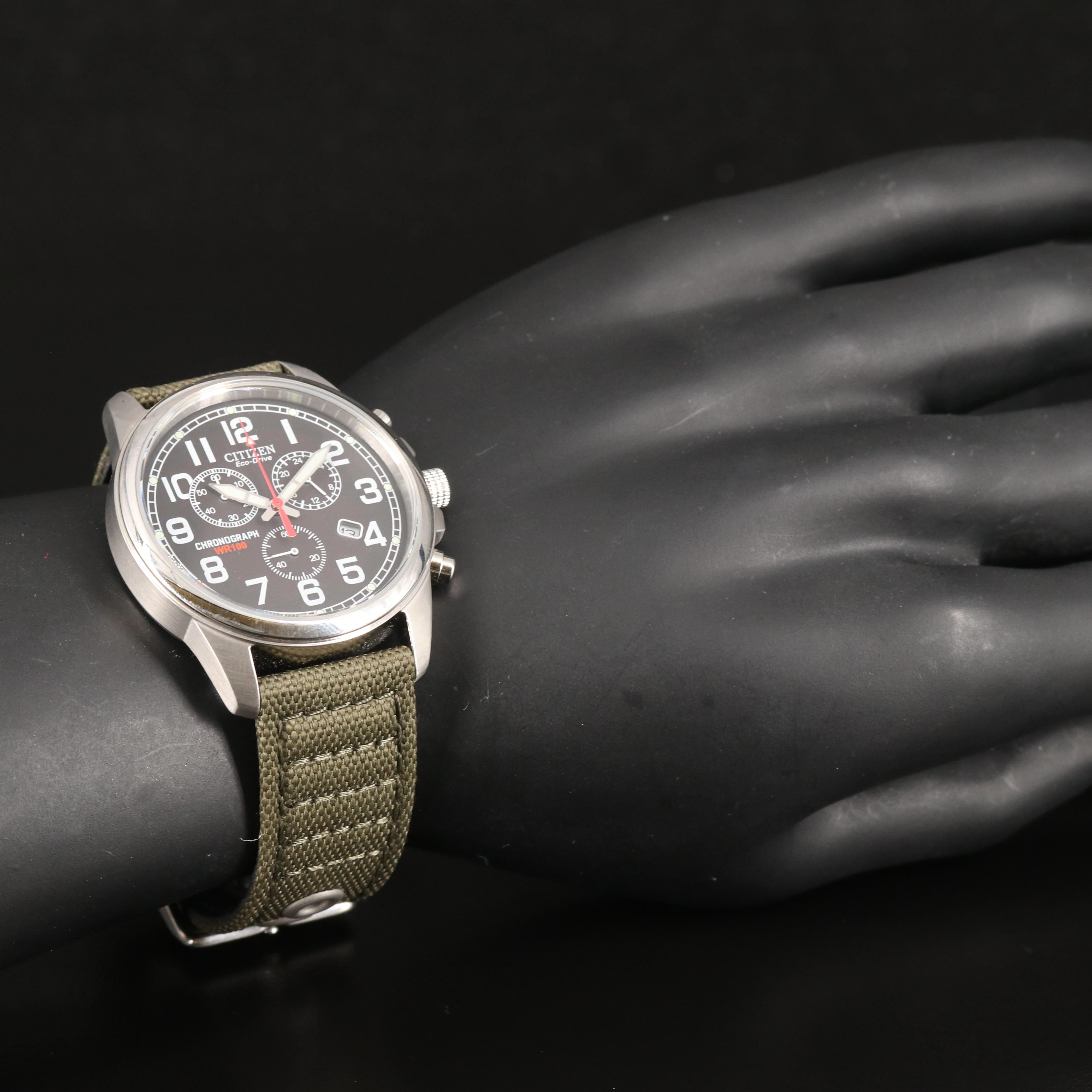 Citizen Garrison Eco-Drive Chronograph Stainless Steel Watch