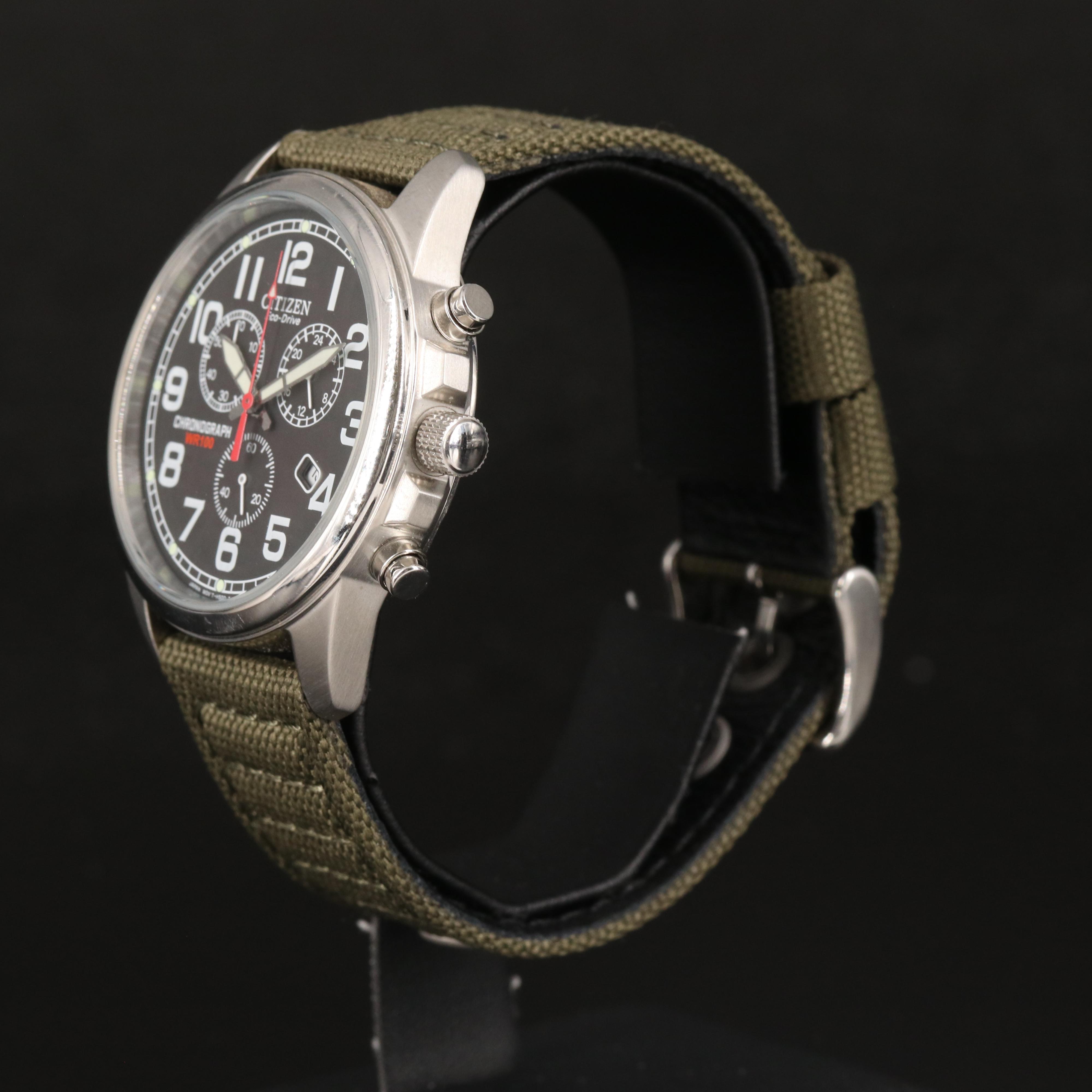 Citizen Garrison Eco-Drive Chronograph Stainless Steel Watch