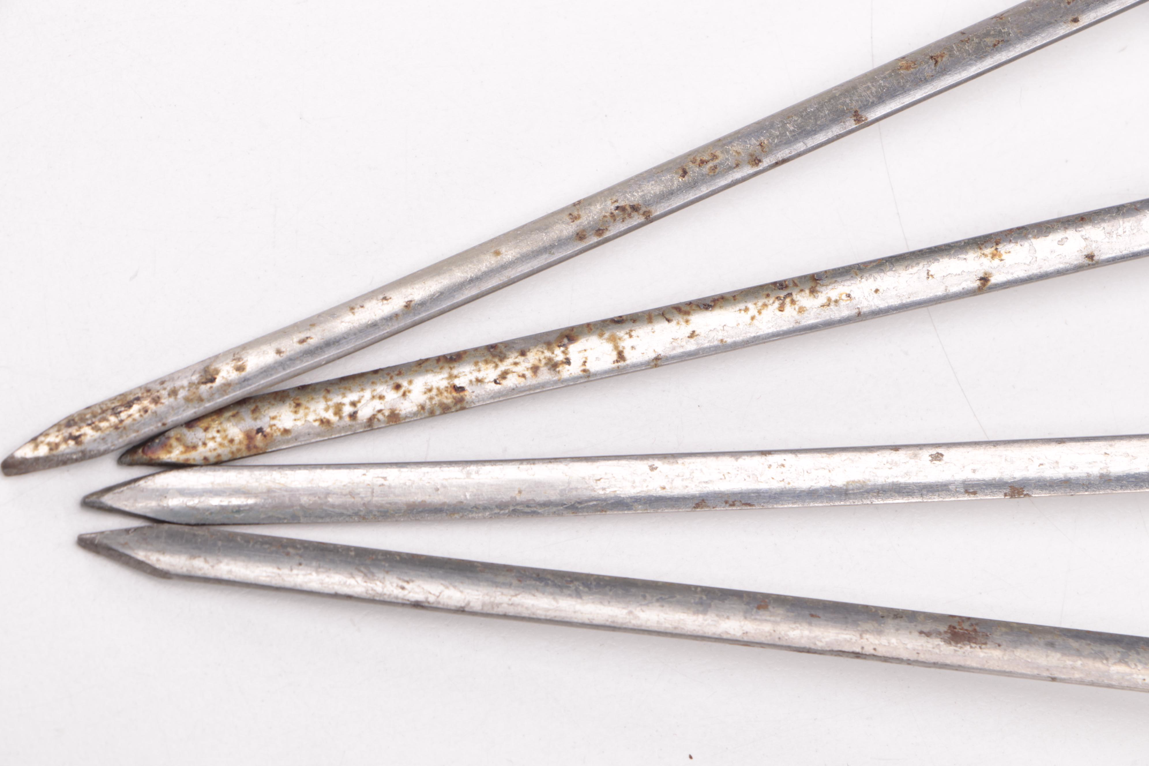 Turkish Brass Handled Shish Kebab Skewers, 20th Century