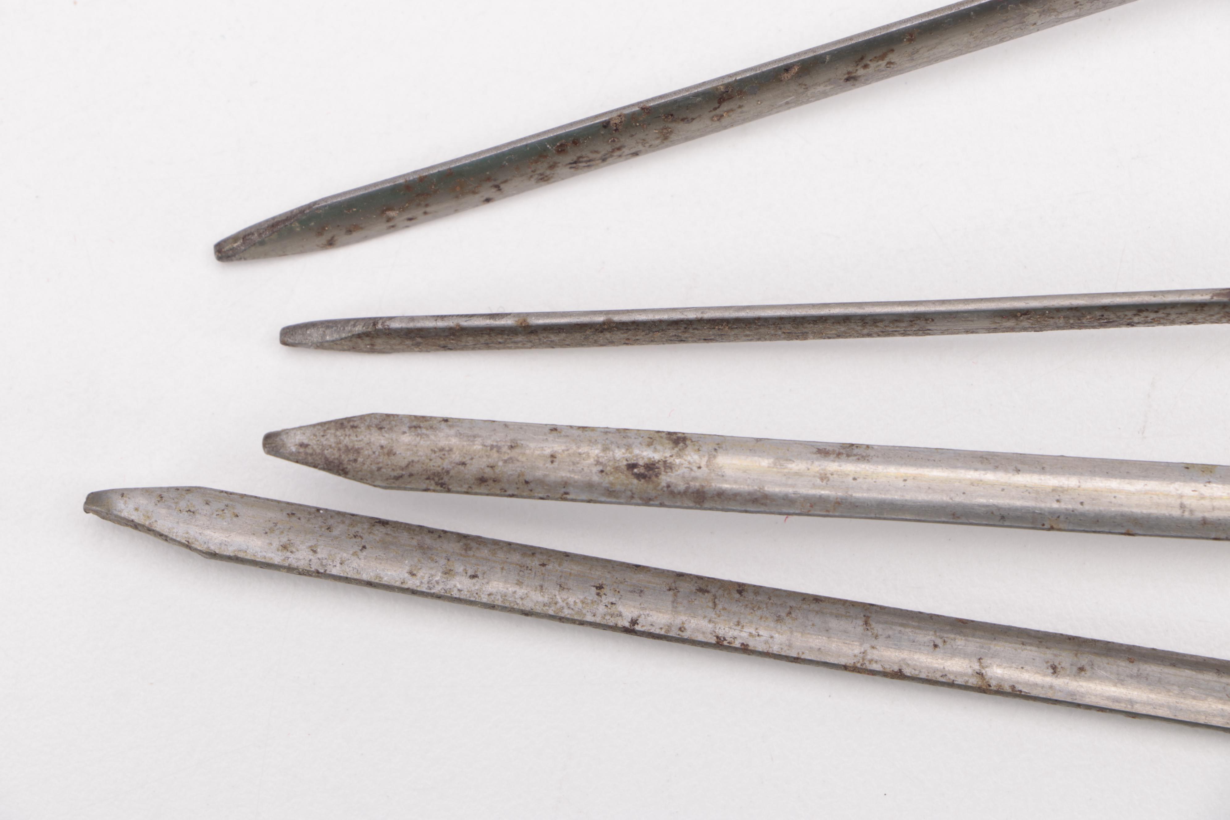 Turkish Brass Handled Shish Kebab Skewers, 20th Century