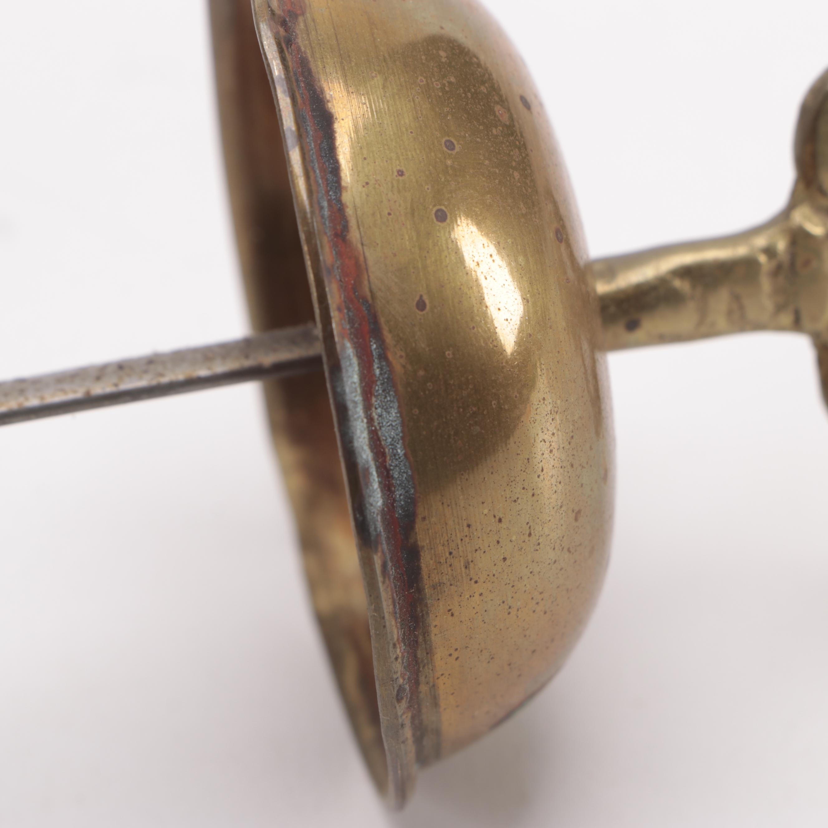 Turkish Brass Handled Shish Kebab Skewers, 20th Century