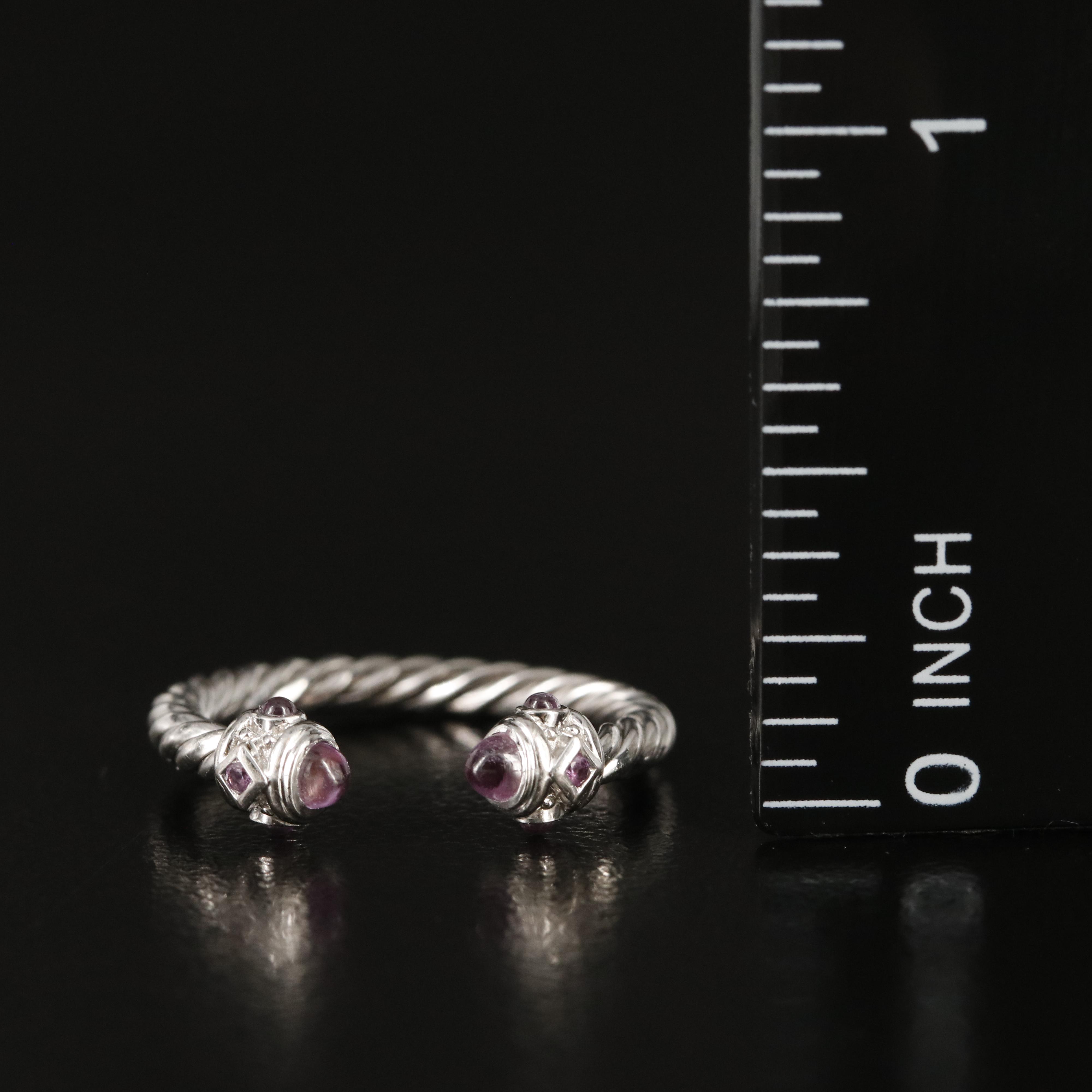 David Yurman "Renaissance Color" 18K Pink Sapphire Ring