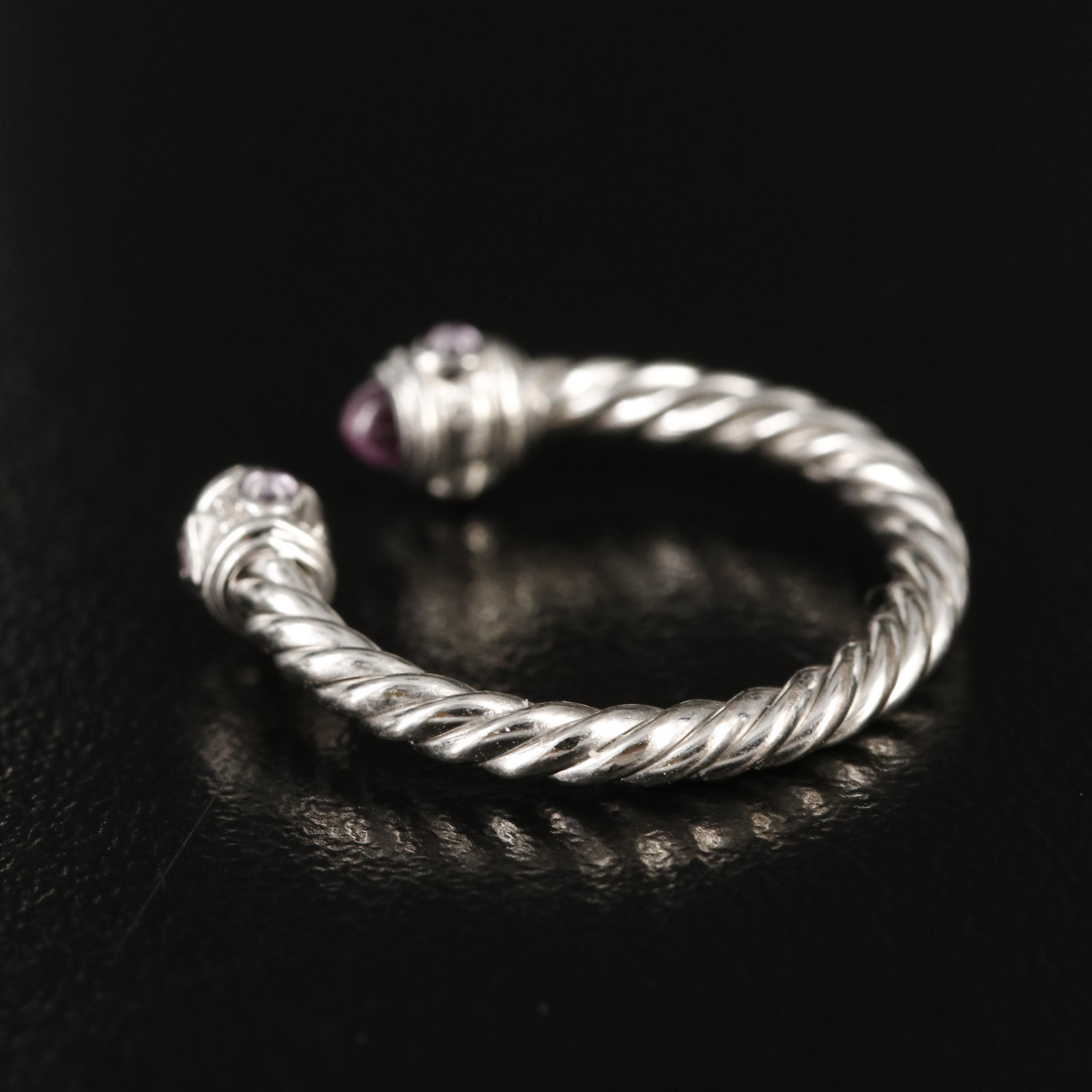David Yurman "Renaissance Color" 18K Pink Sapphire Ring