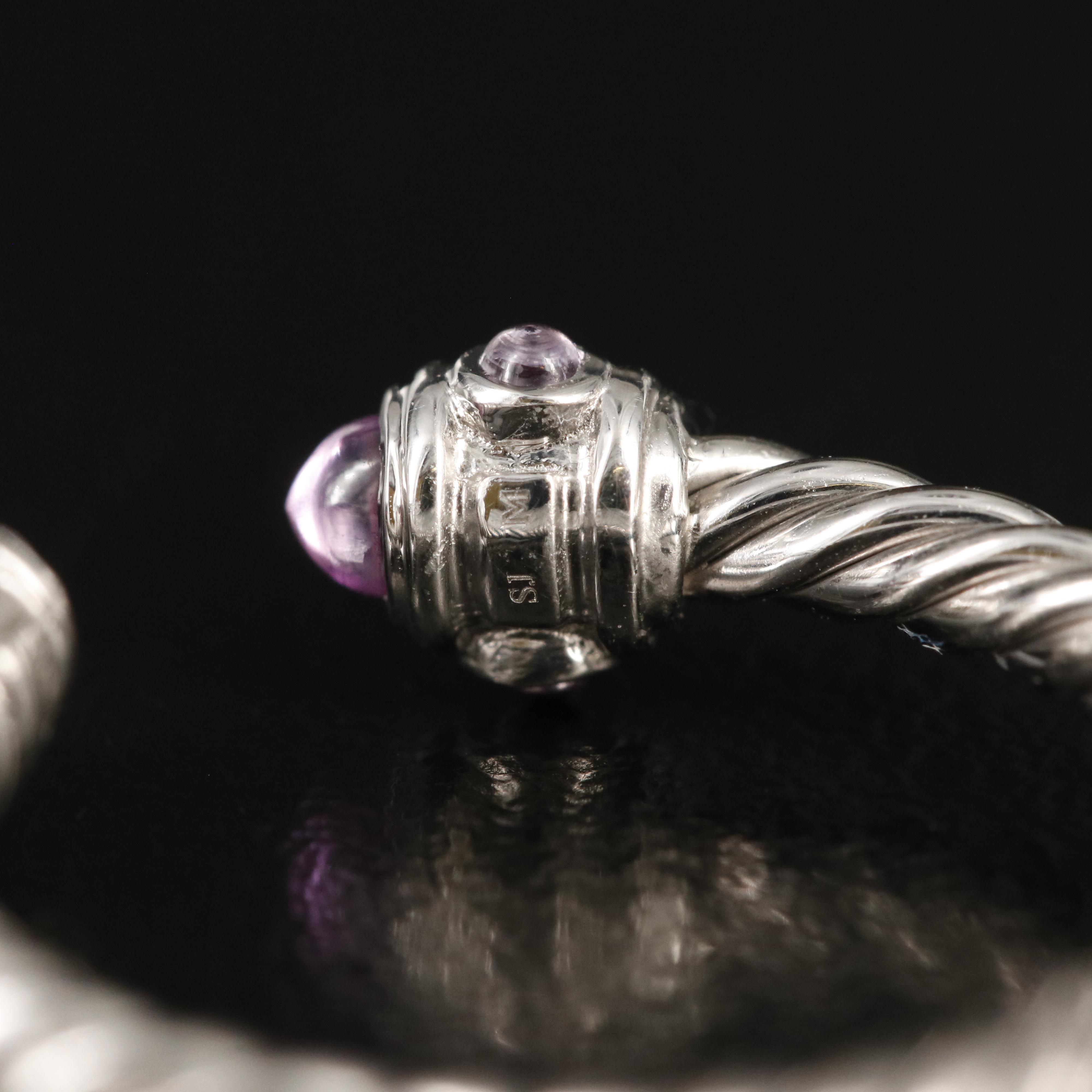 David Yurman "Renaissance Color" 18K Pink Sapphire Ring