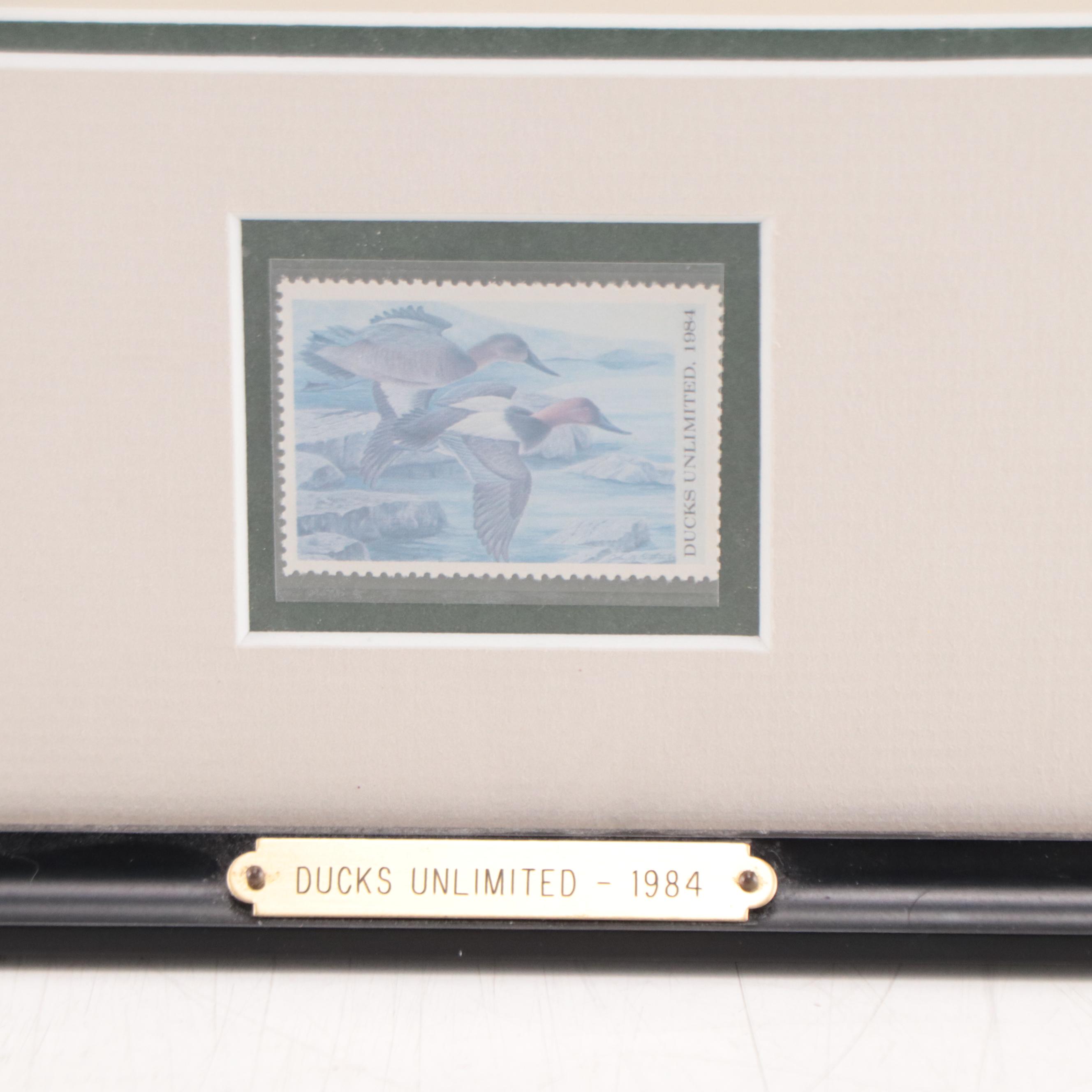 John A. Ruthven Offset Lithograph With Stamp "Ducks Unlimited," 1984
