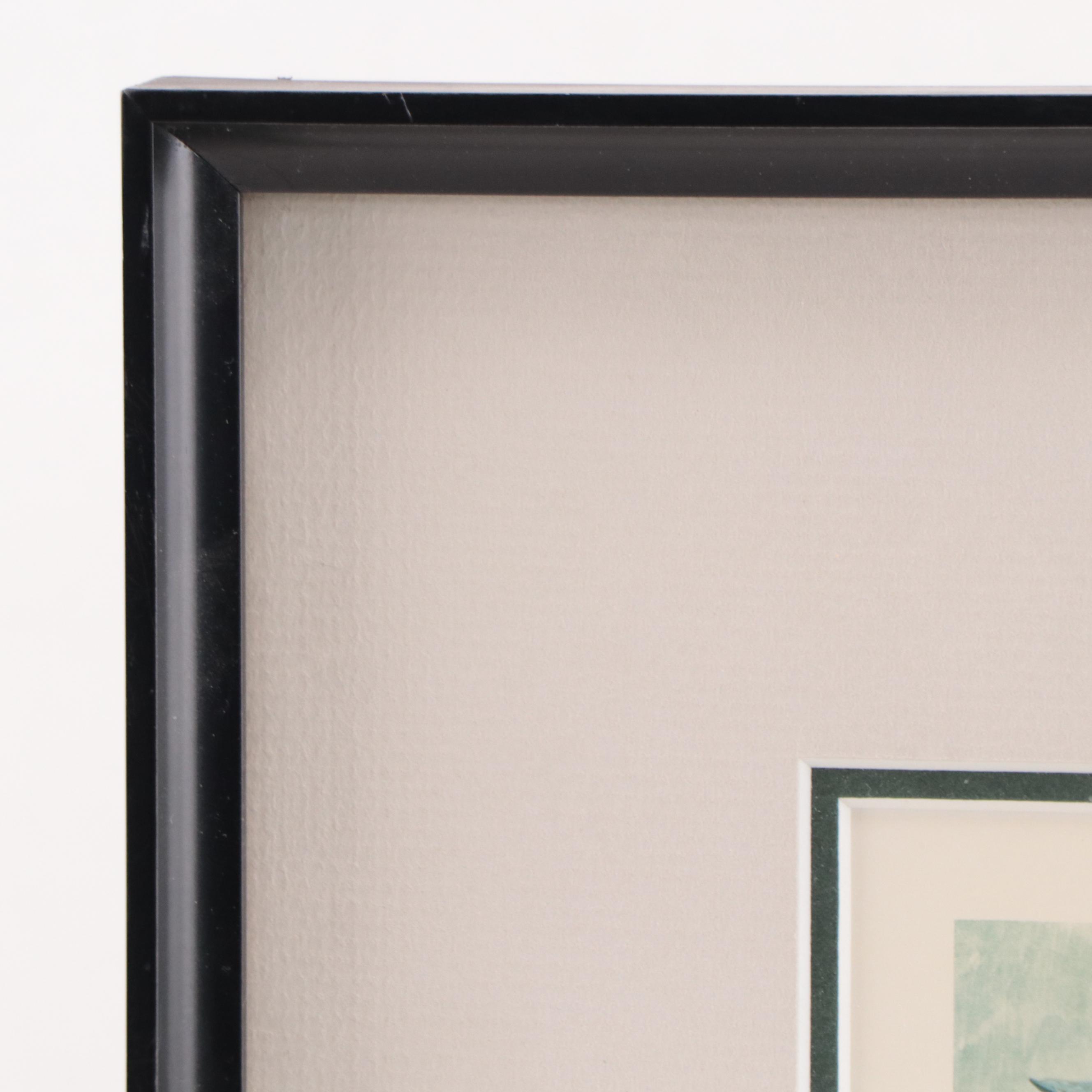 John A. Ruthven Offset Lithograph With Stamp "Ducks Unlimited," 1984