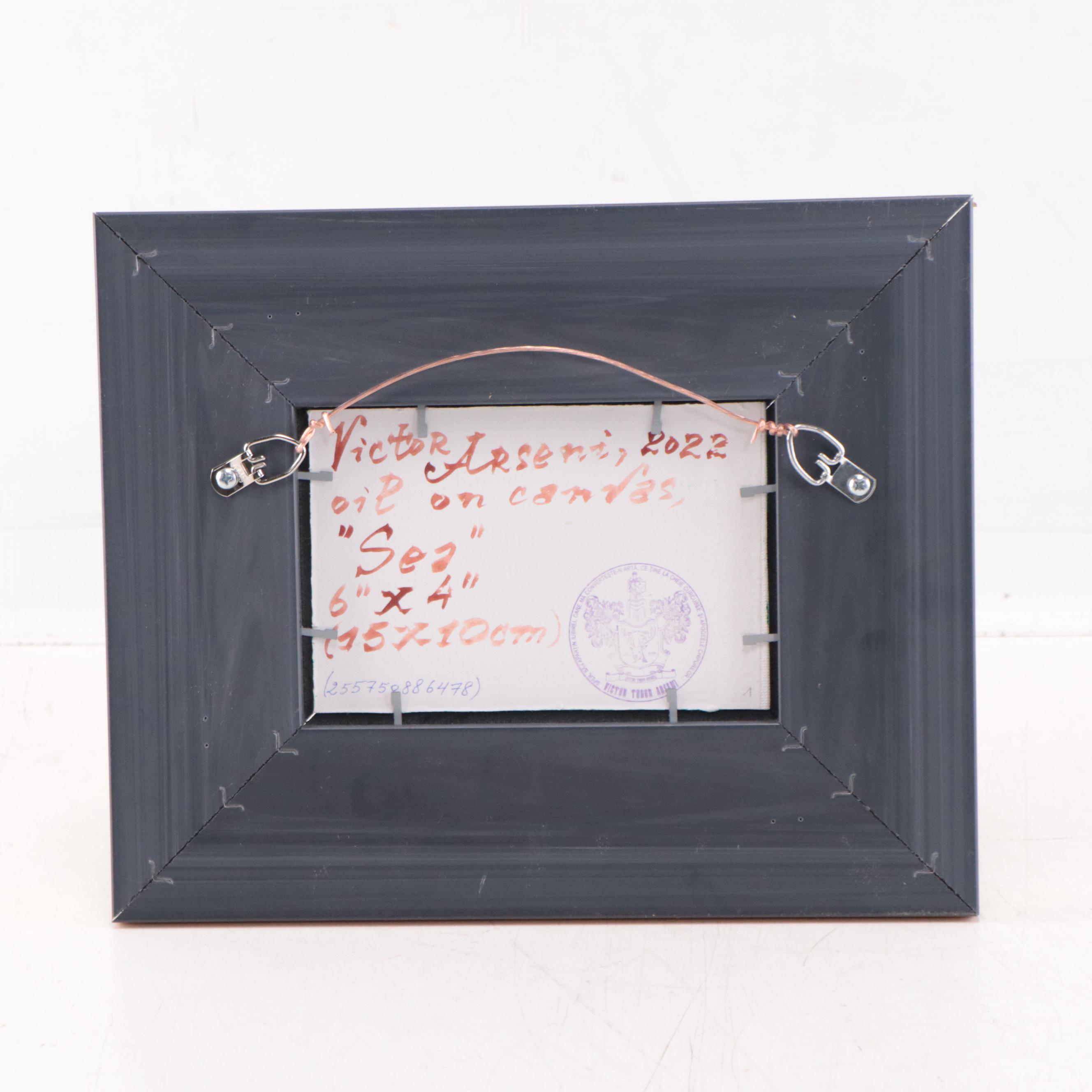 Victor Arseni Seascape Oil Painting "Sea," 2021