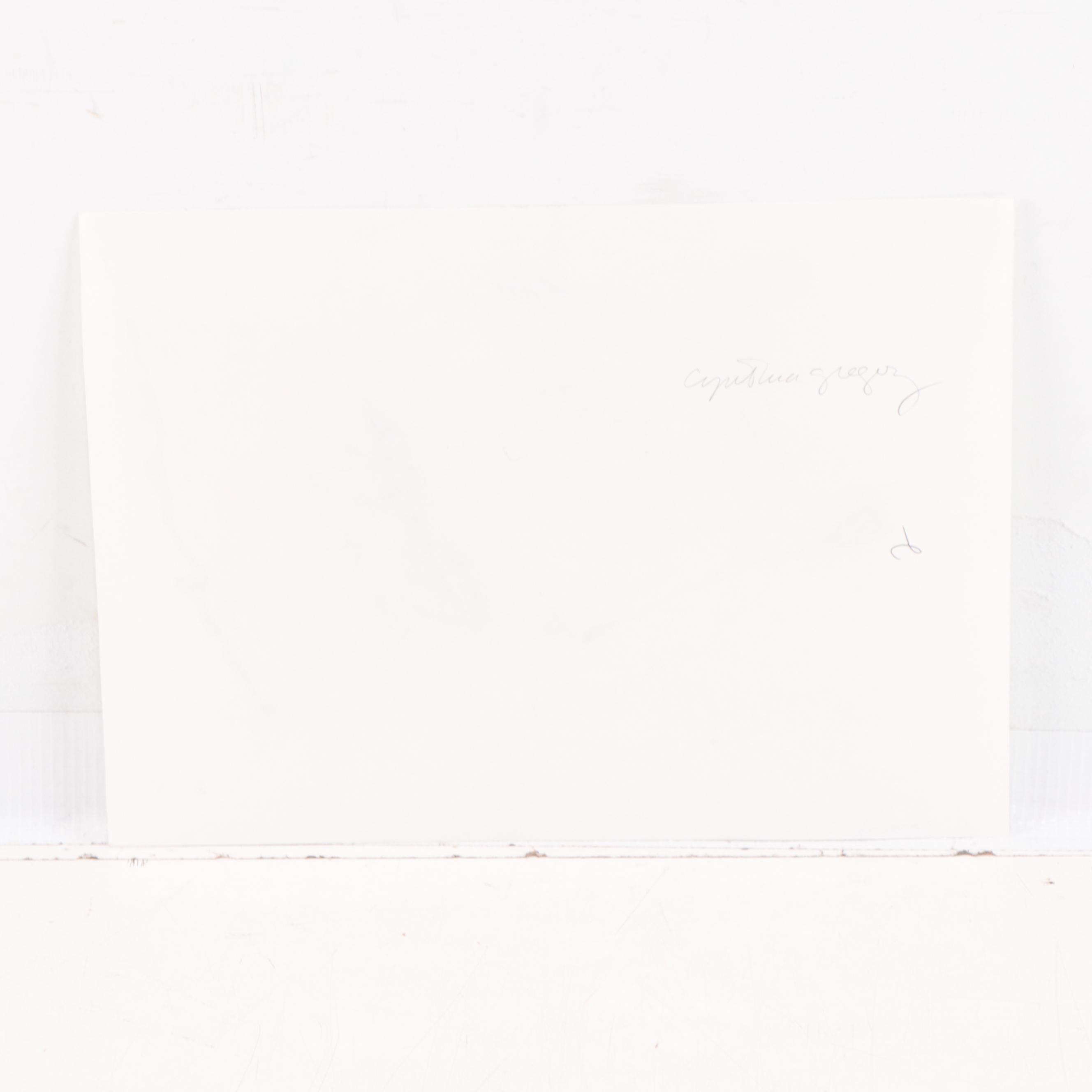 Cynthia Gregory Graphite Drawing of a Tank Top, 2002