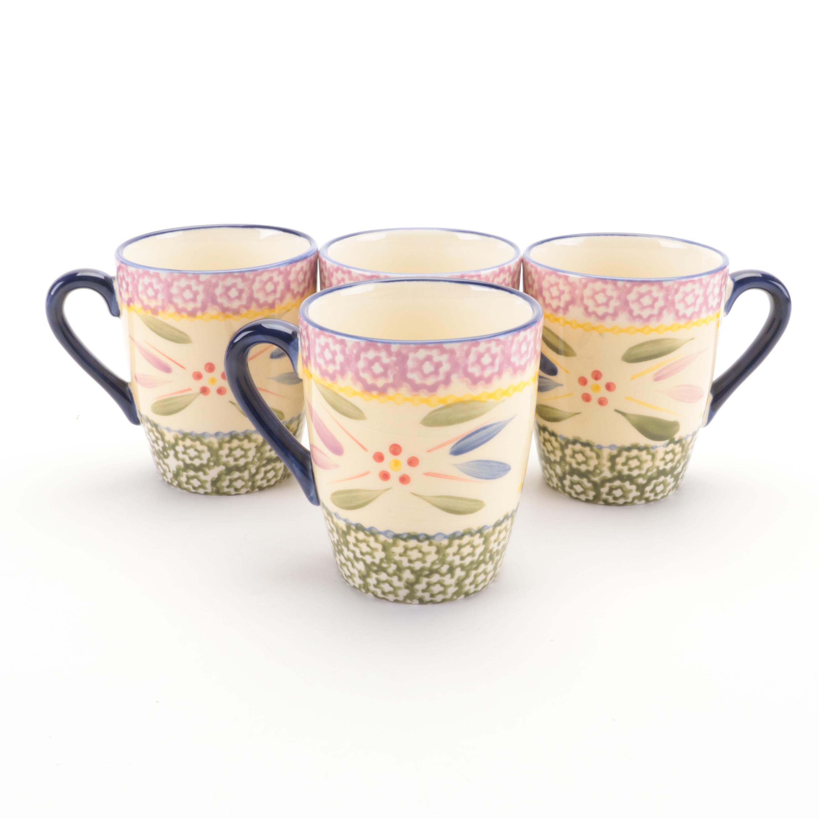 Temptations "Old World Confetti" Ceramic Mugs, Utensil Holder, and Bakeware