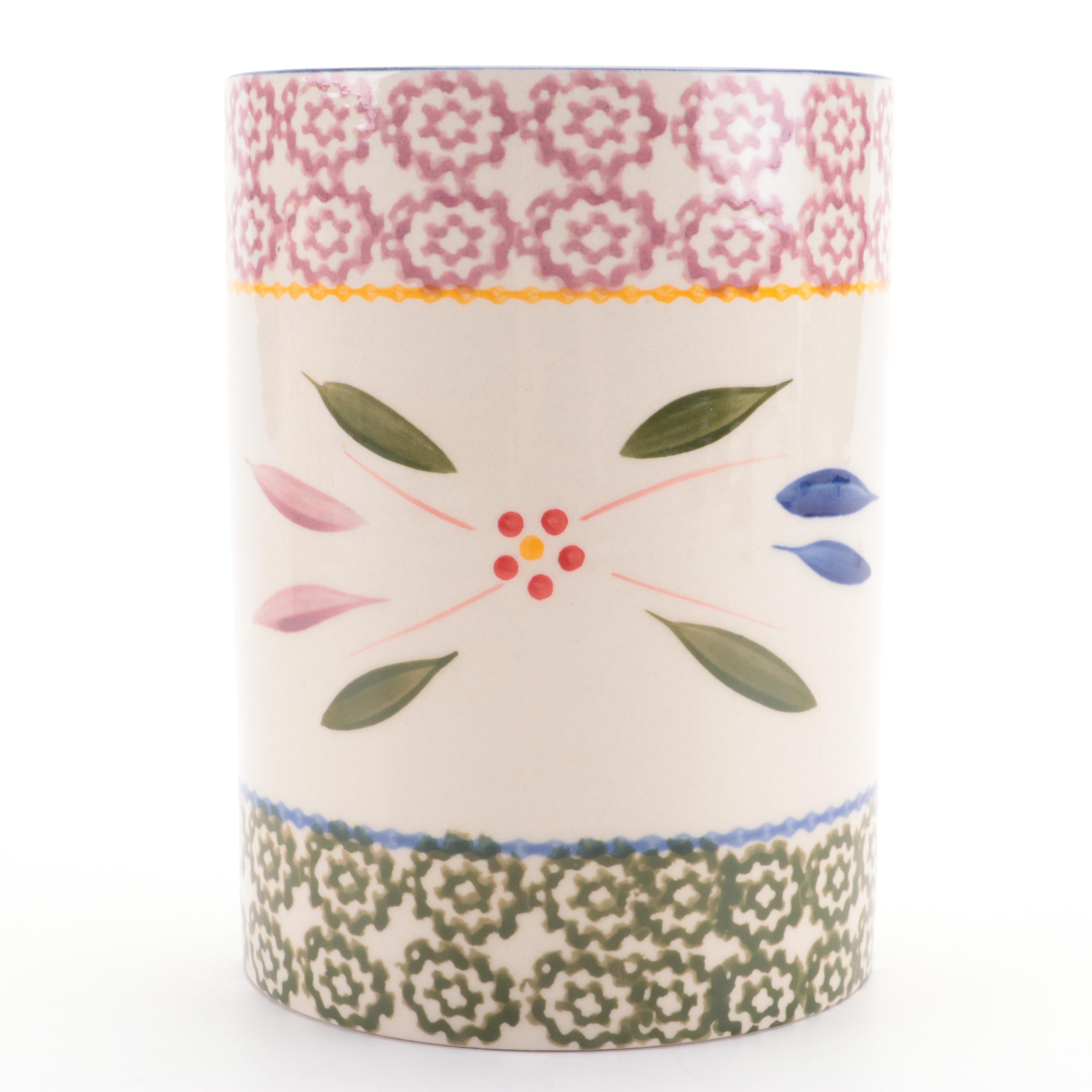 Temptations "Old World Confetti" Ceramic Mugs, Utensil Holder, and Bakeware