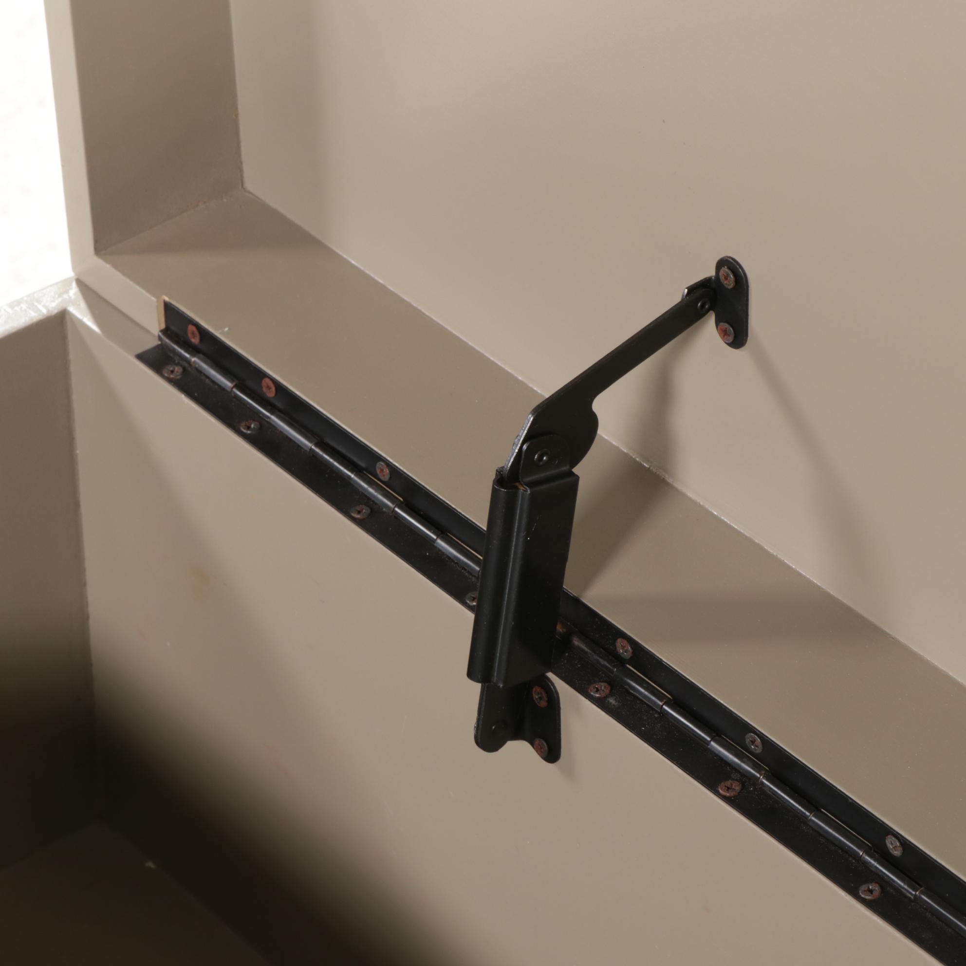 Contemporary Lift-Lid Box on Metal Stand