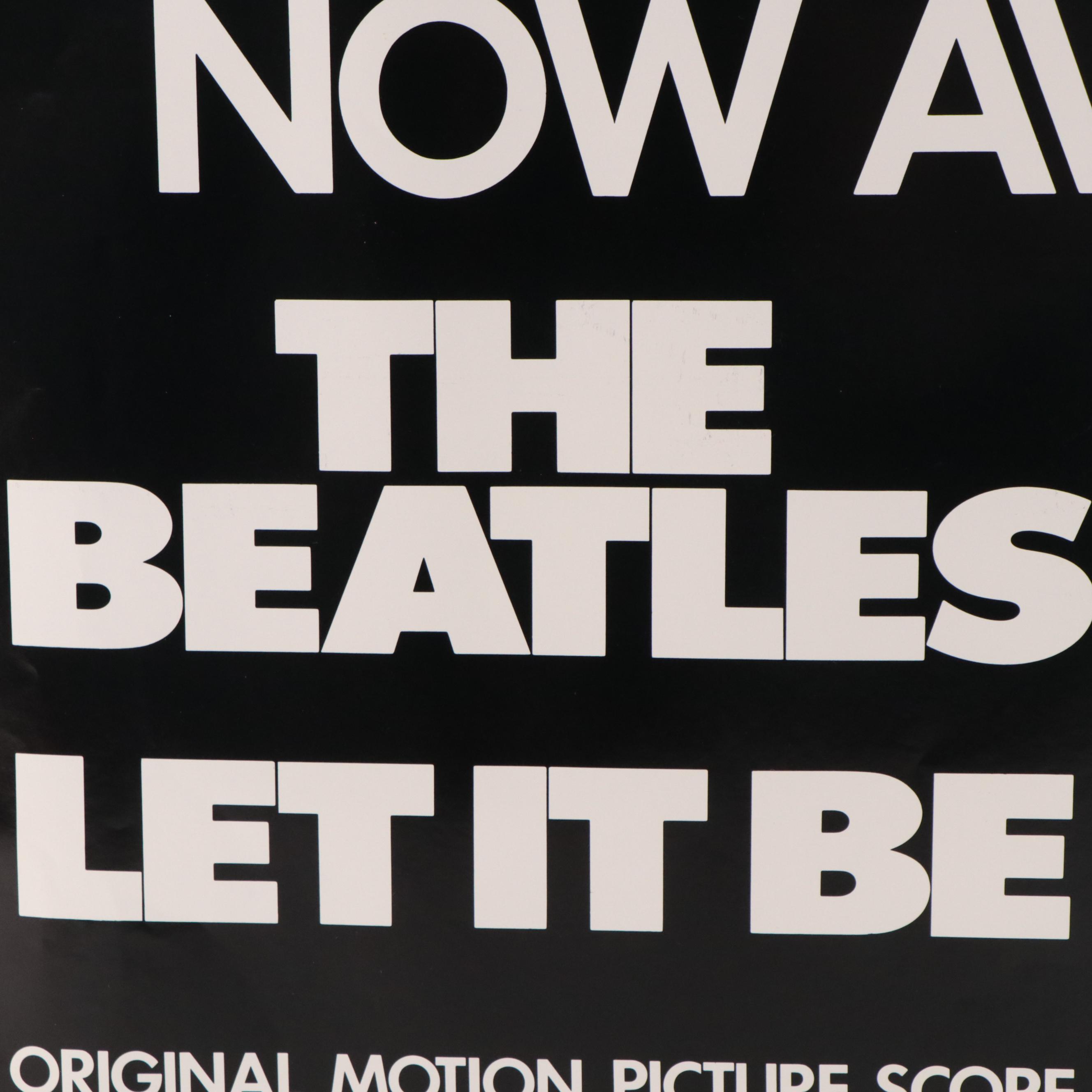 Promotional Poster for The Beatles "Let it Be," 1970s