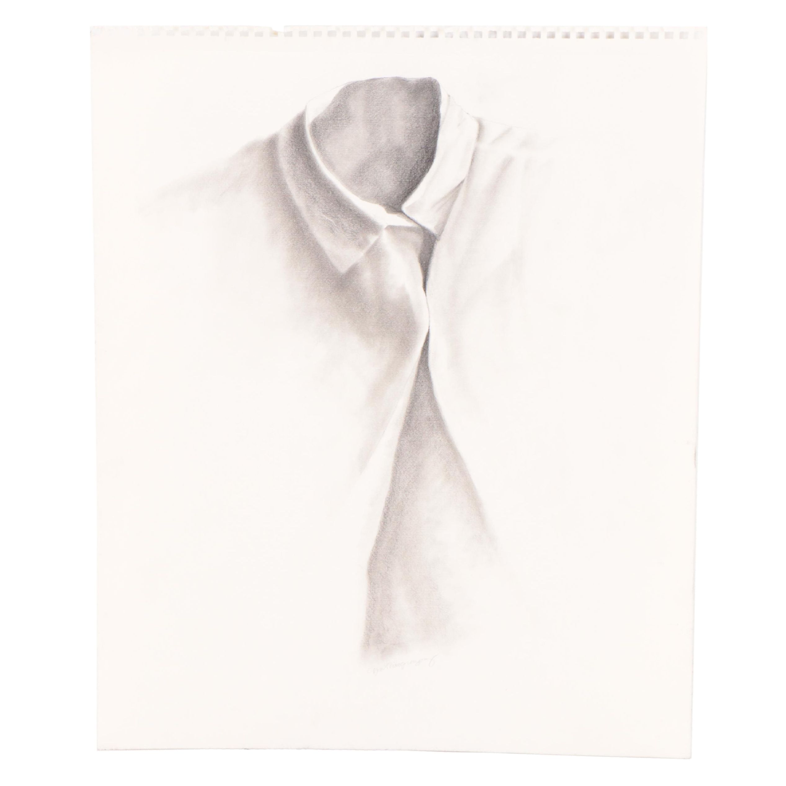 Cynthia Gregory Graphite Drawing of Shirt