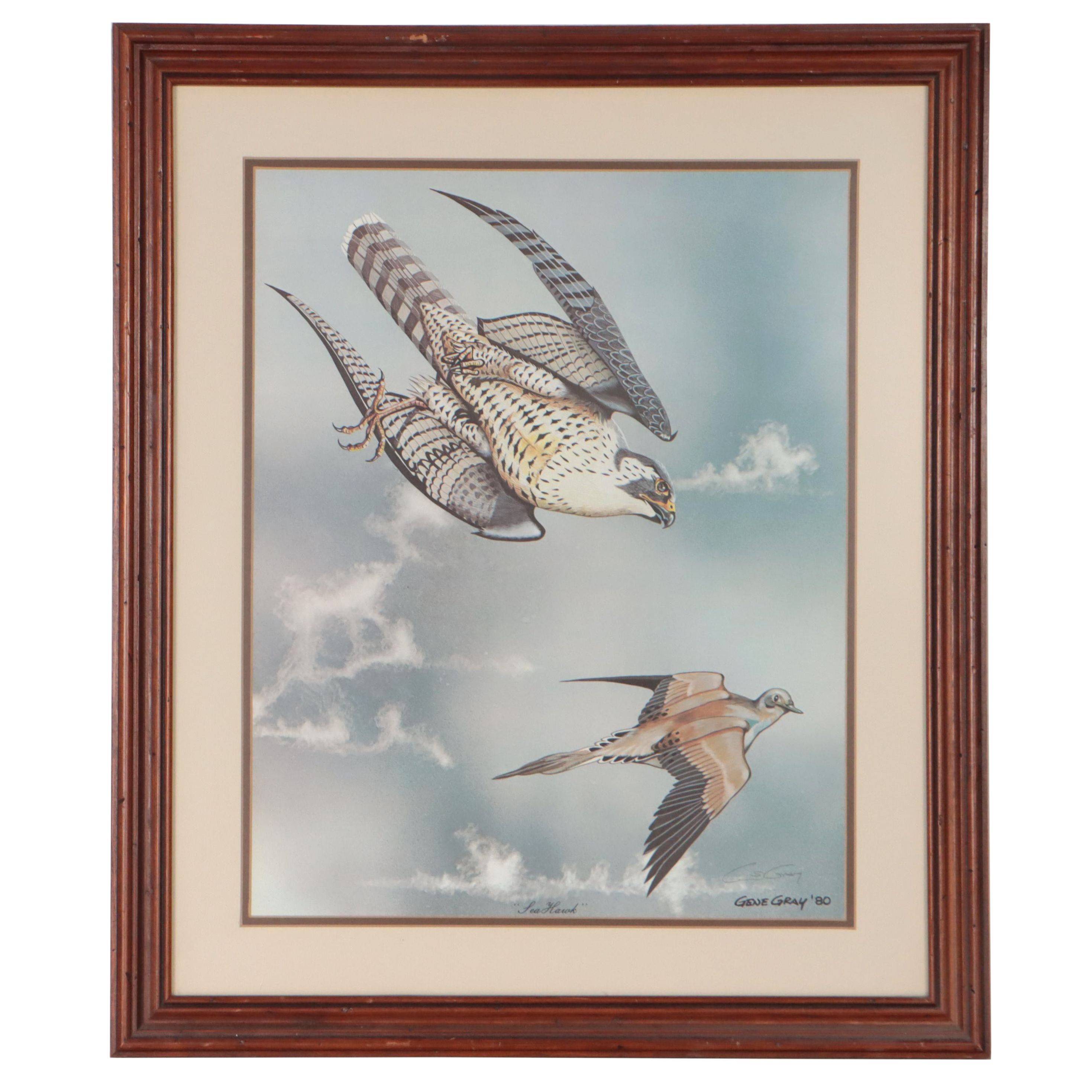 Gene Gray Offset Lithograph "Sea Hawk," 1980