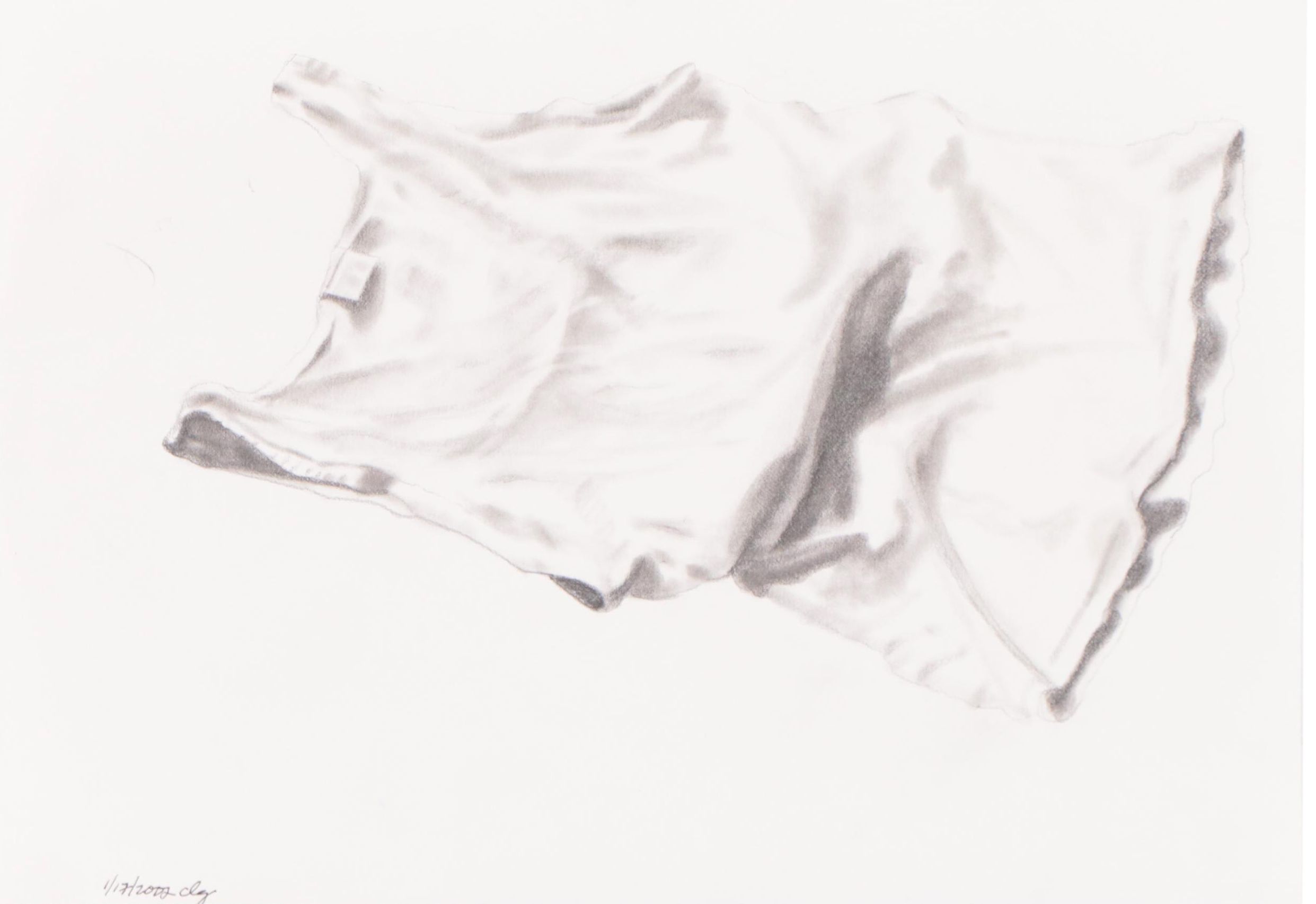 Cynthia Gregory Graphite Drawing of a Tank Top, 2002