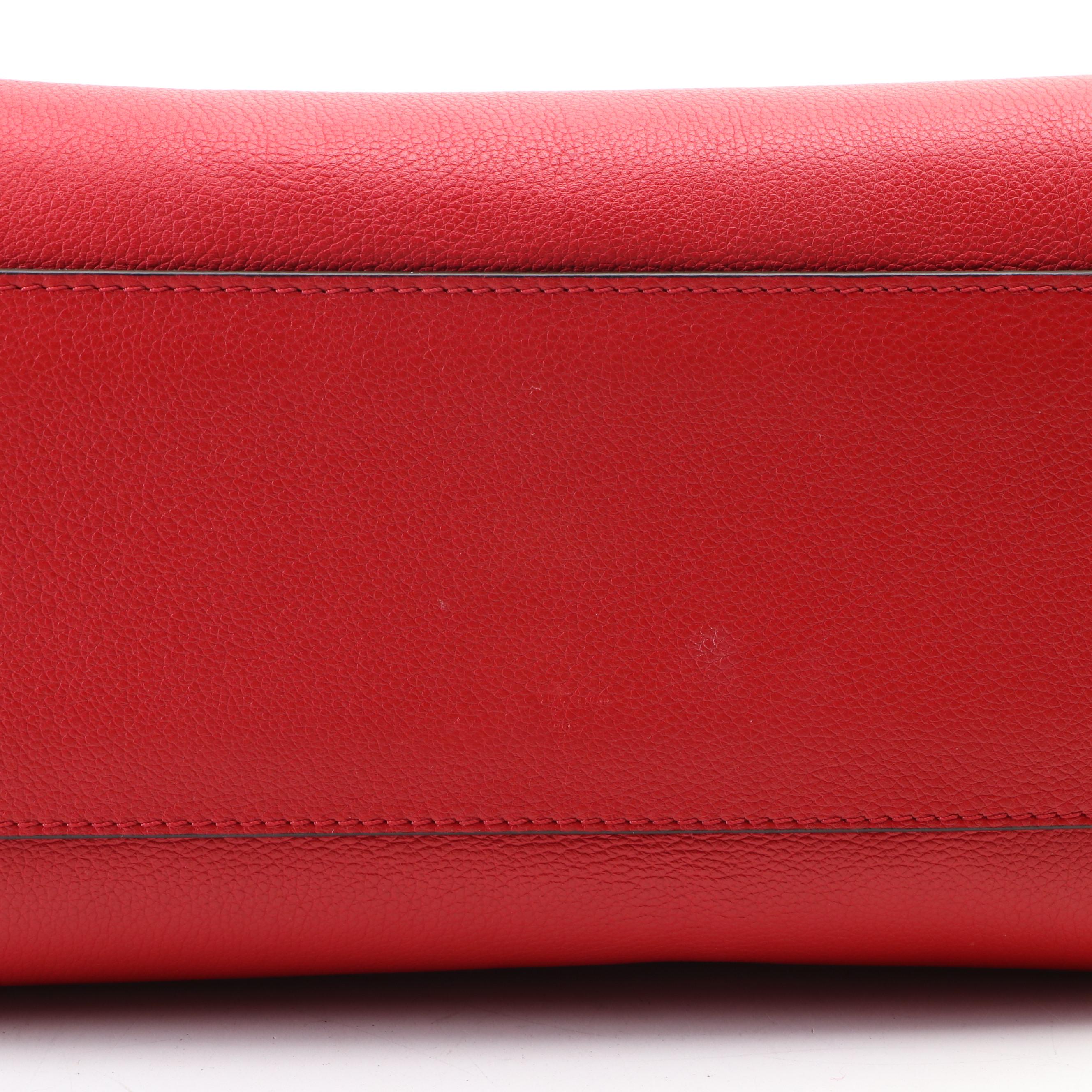 Louis Vuitton Kimono MM Tote in Monogram Canvas and Red Leather