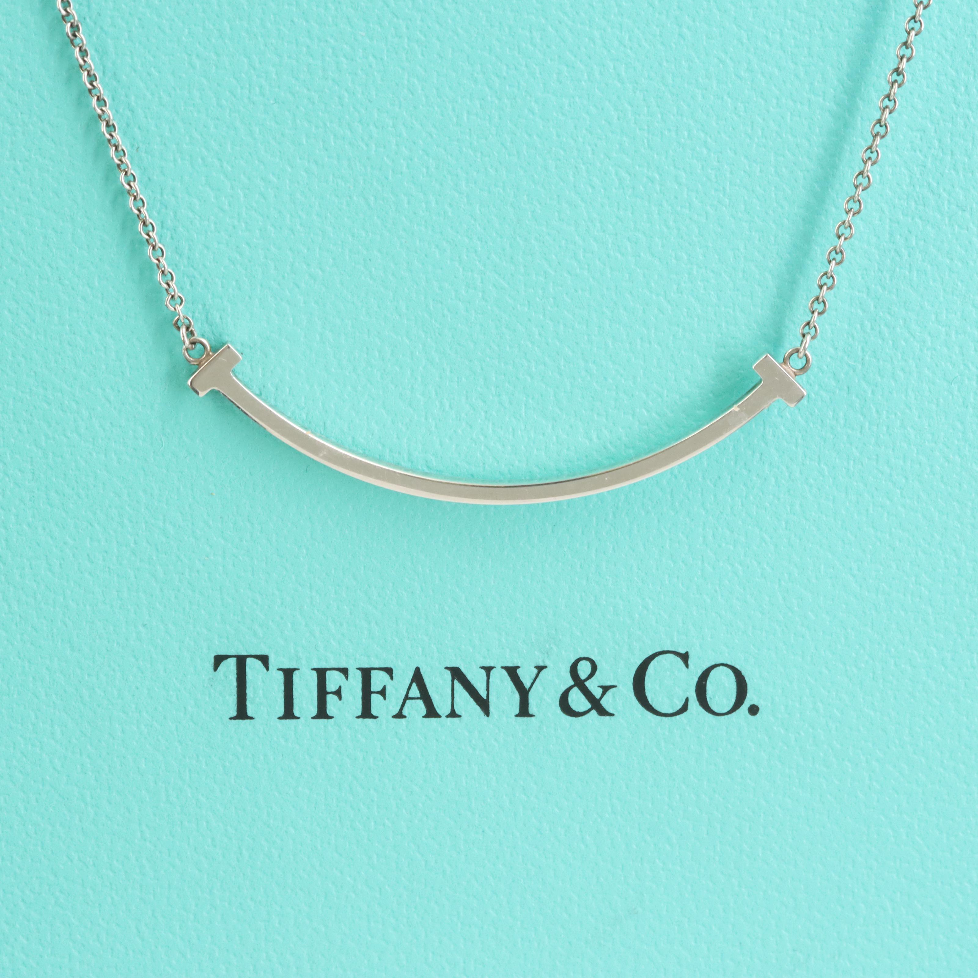 Tiffany & Co. "T Smile" Sterling Necklace