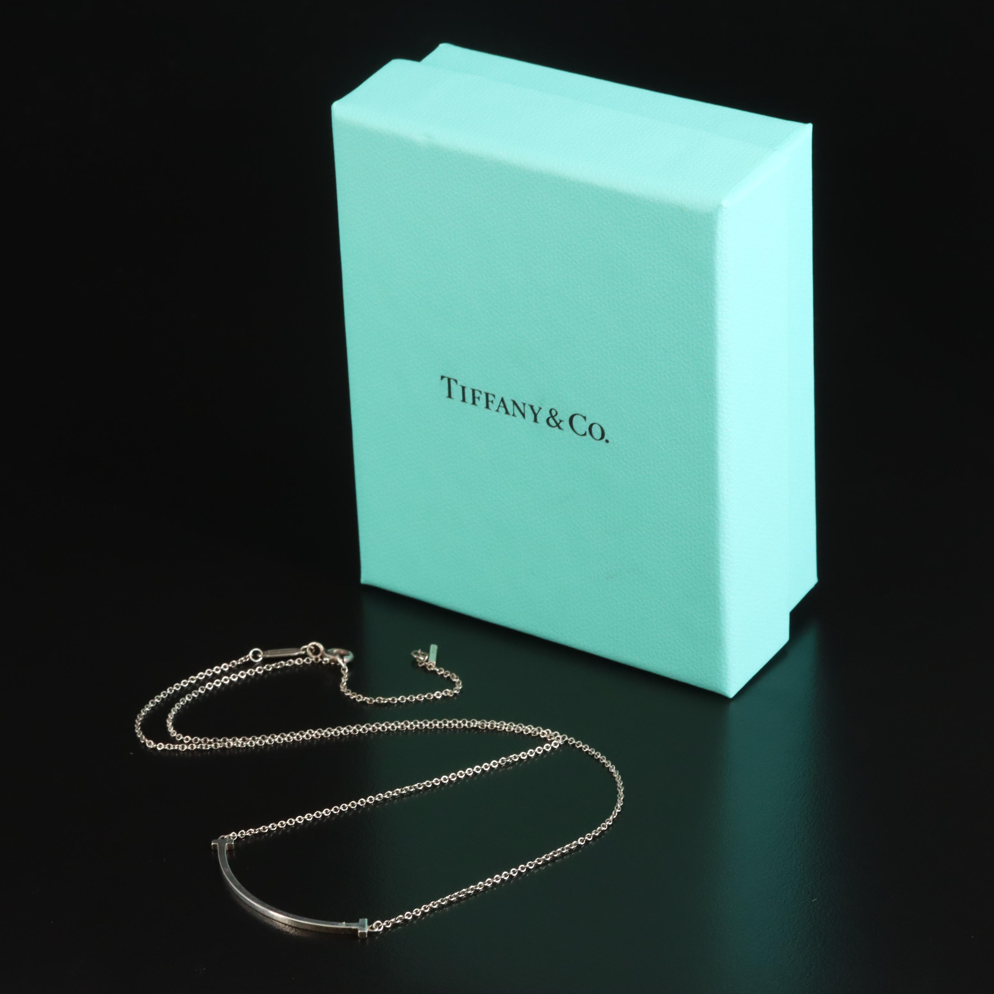 Tiffany & Co. "T Smile" Sterling Necklace