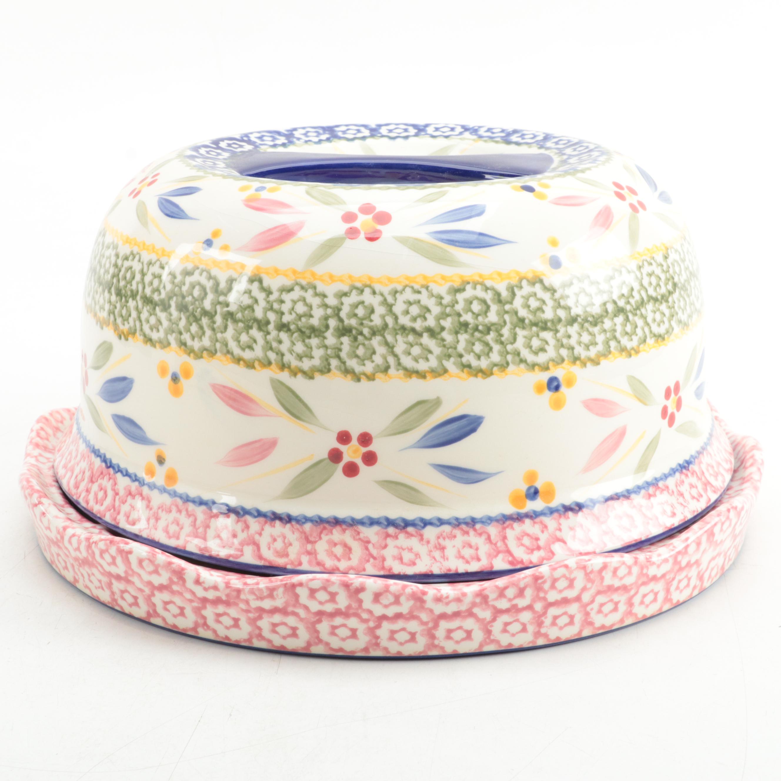 Temp-Tations "Old World Confetti" Serving Tray, Storage Container, and Lunchbox