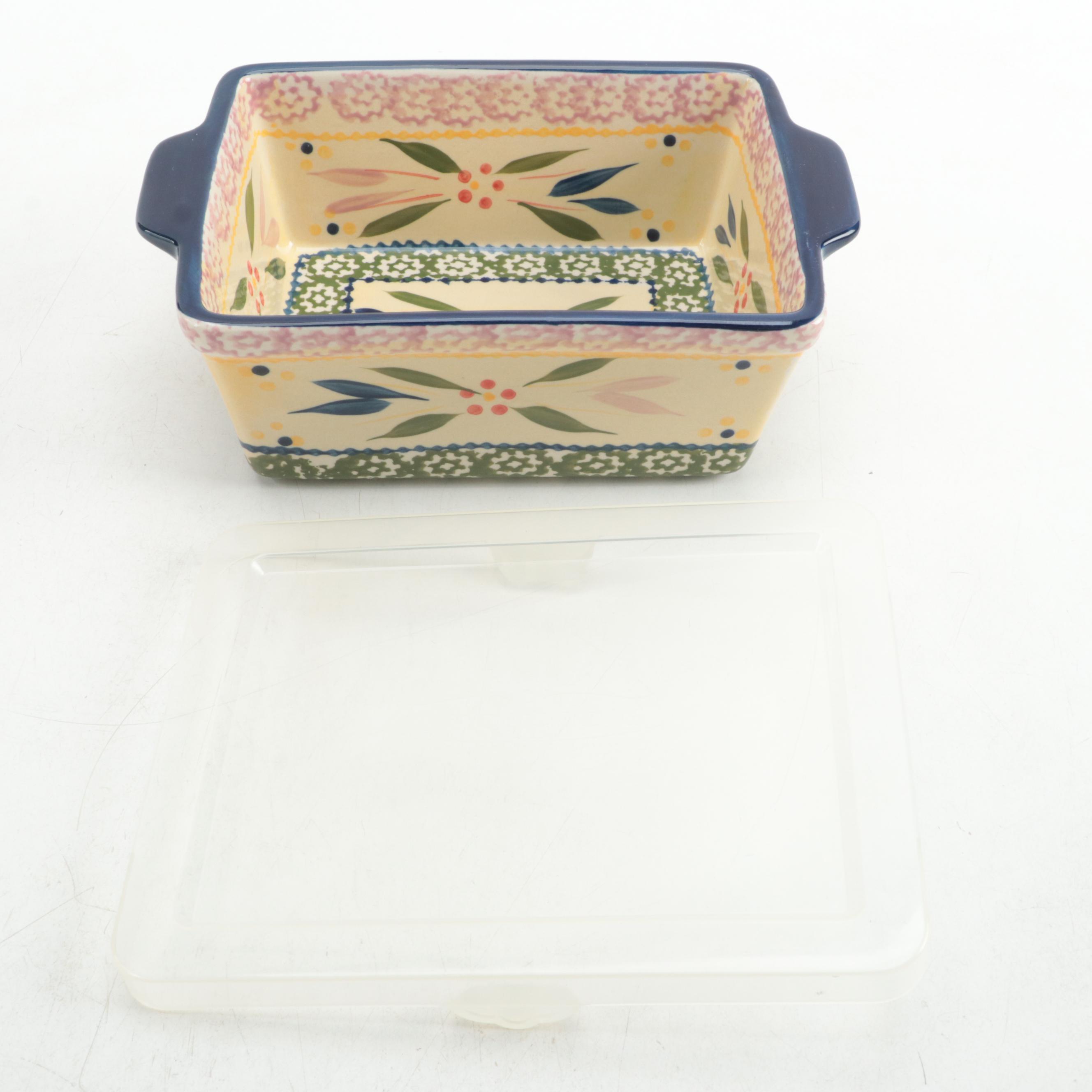 Temp-Tations "Old World Confetti" Serving Tray, Storage Container, and Lunchbox