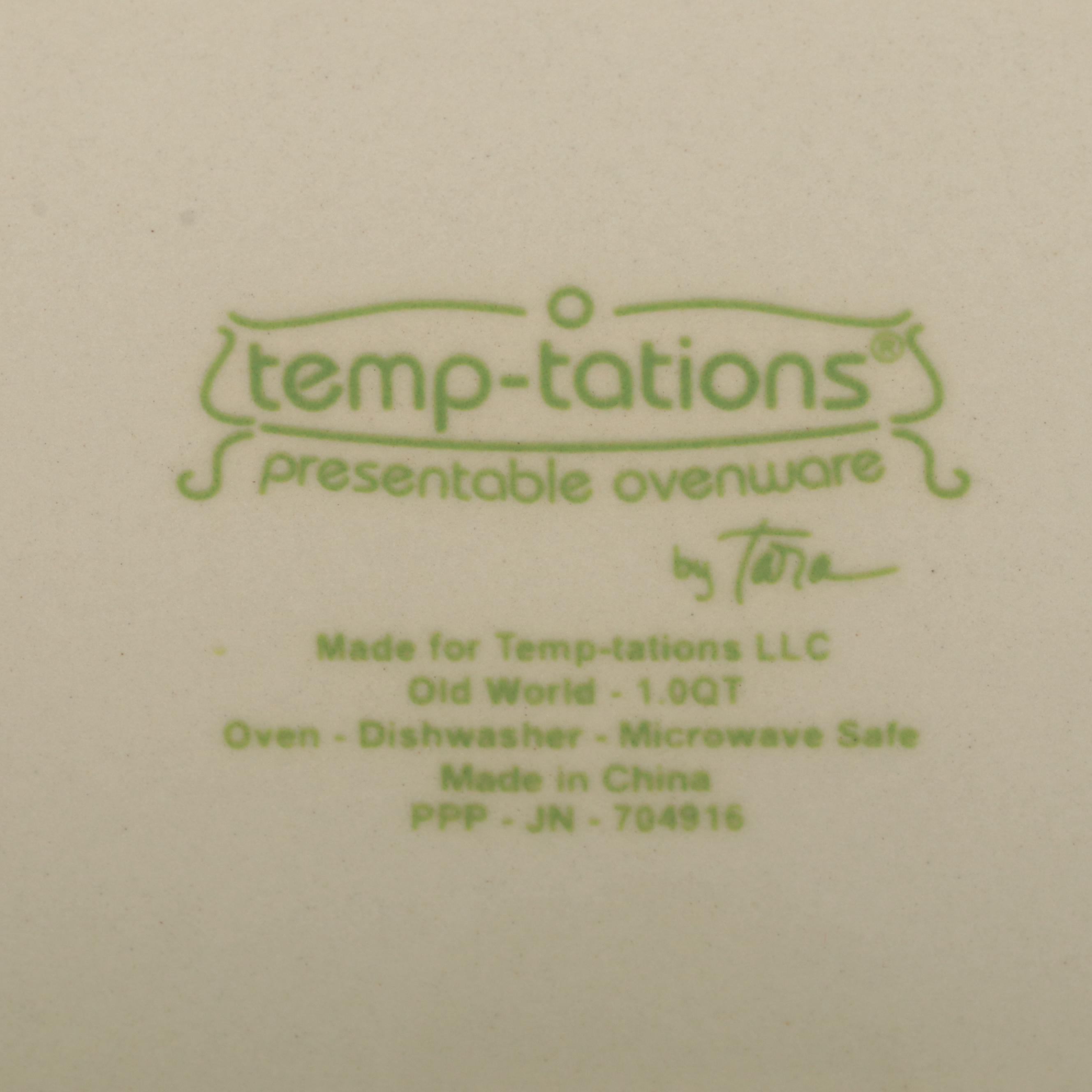 Temp-Tations "Old World Confetti" Serving Tray, Storage Container, and Lunchbox