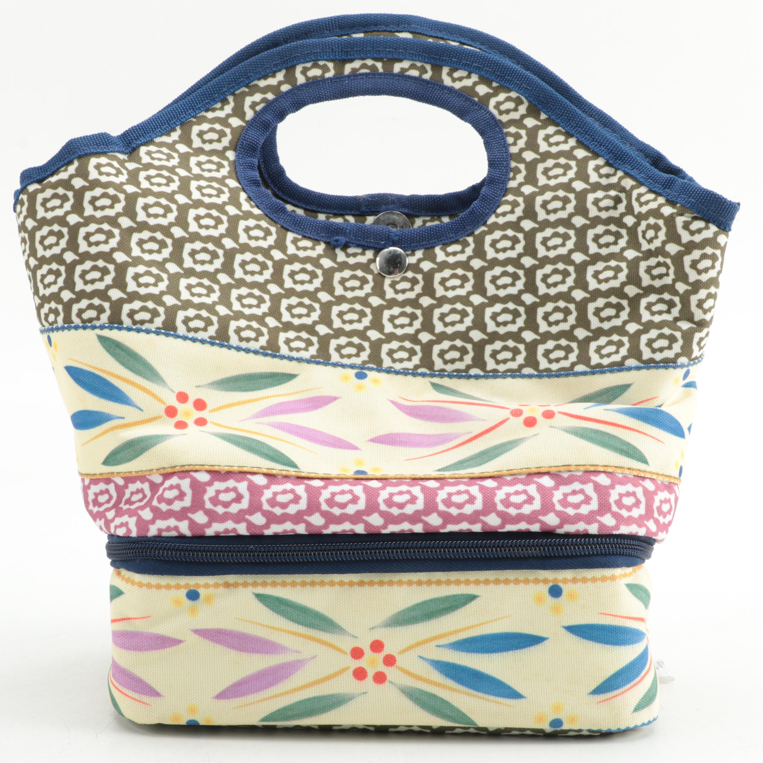 Temp-Tations "Old World Confetti" Serving Tray, Storage Container, and Lunchbox