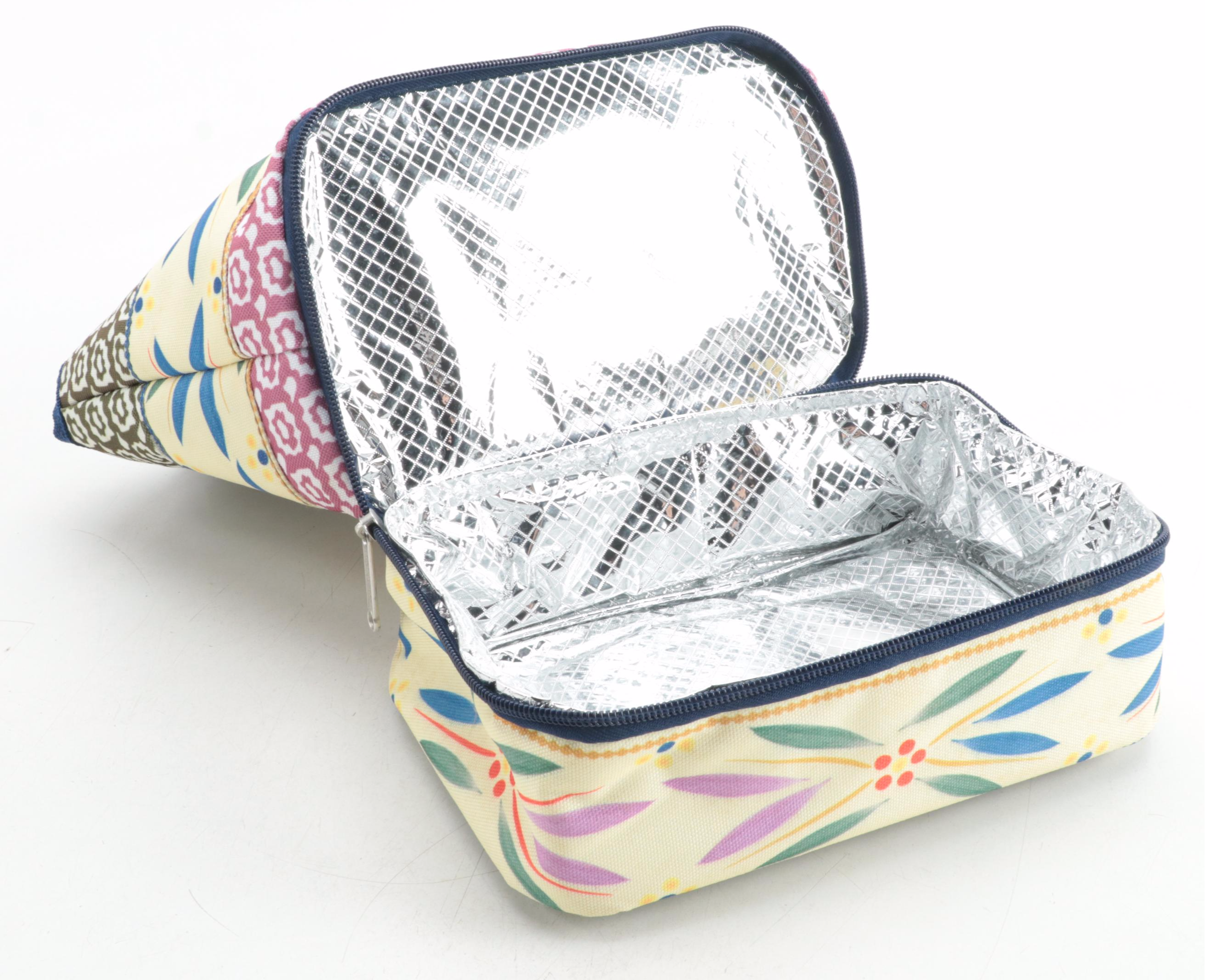 Temp-Tations "Old World Confetti" Serving Tray, Storage Container, and Lunchbox