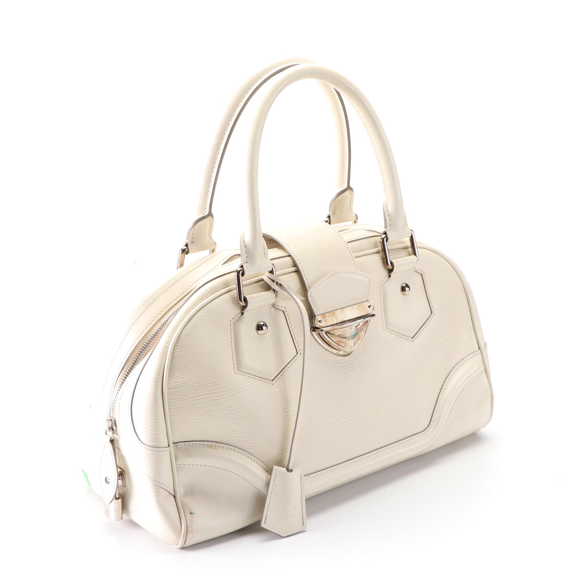 Louis Vuitton Montaigne GM Bowling Bag in Ivorie Epi Leather