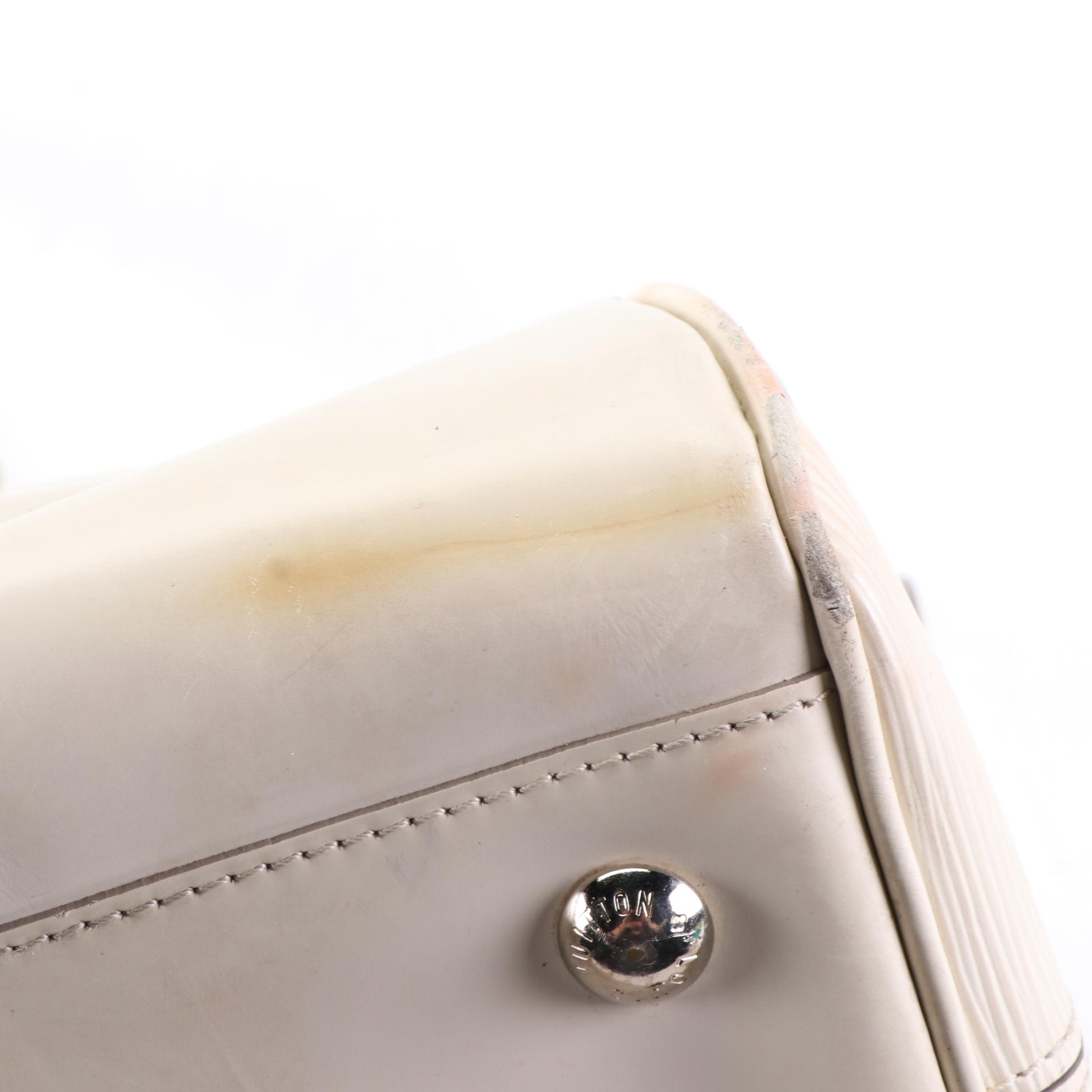 Louis Vuitton Montaigne GM Bowling Bag in Ivorie Epi Leather