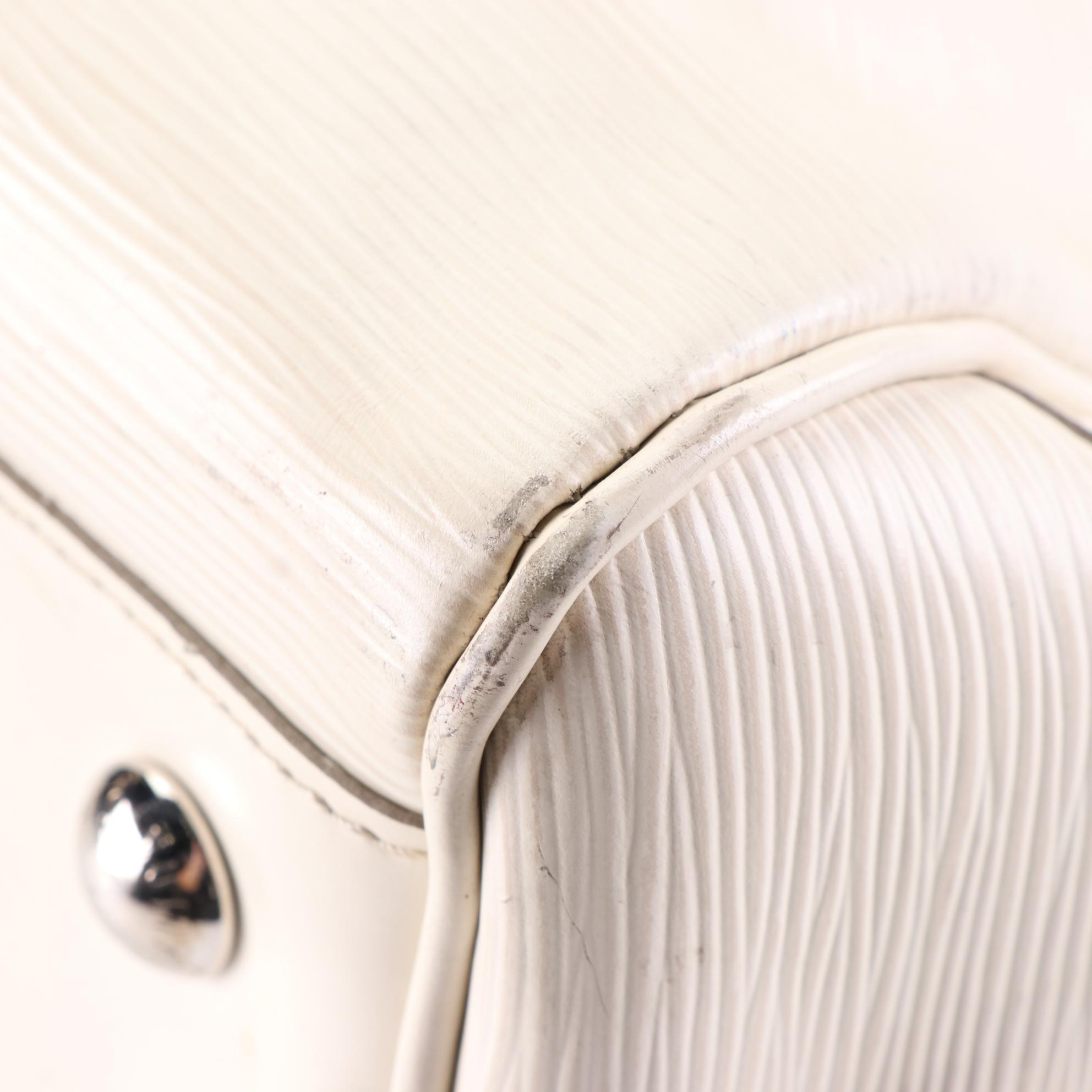 Louis Vuitton Montaigne GM Bowling Bag in Ivorie Epi Leather