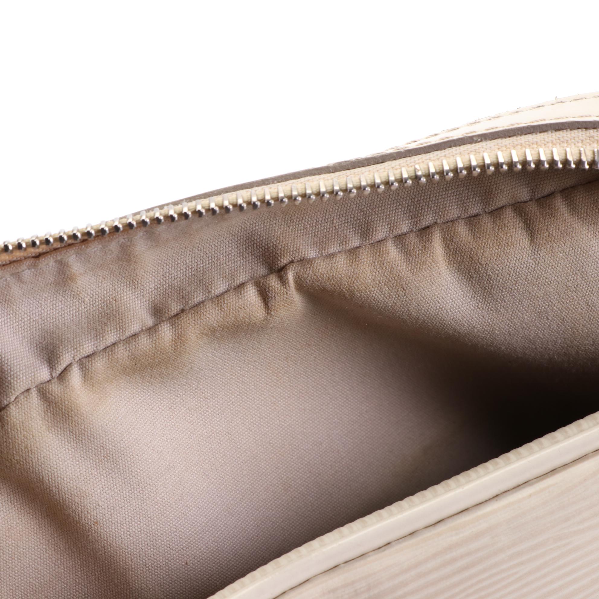 Louis Vuitton Montaigne GM Bowling Bag in Ivorie Epi Leather