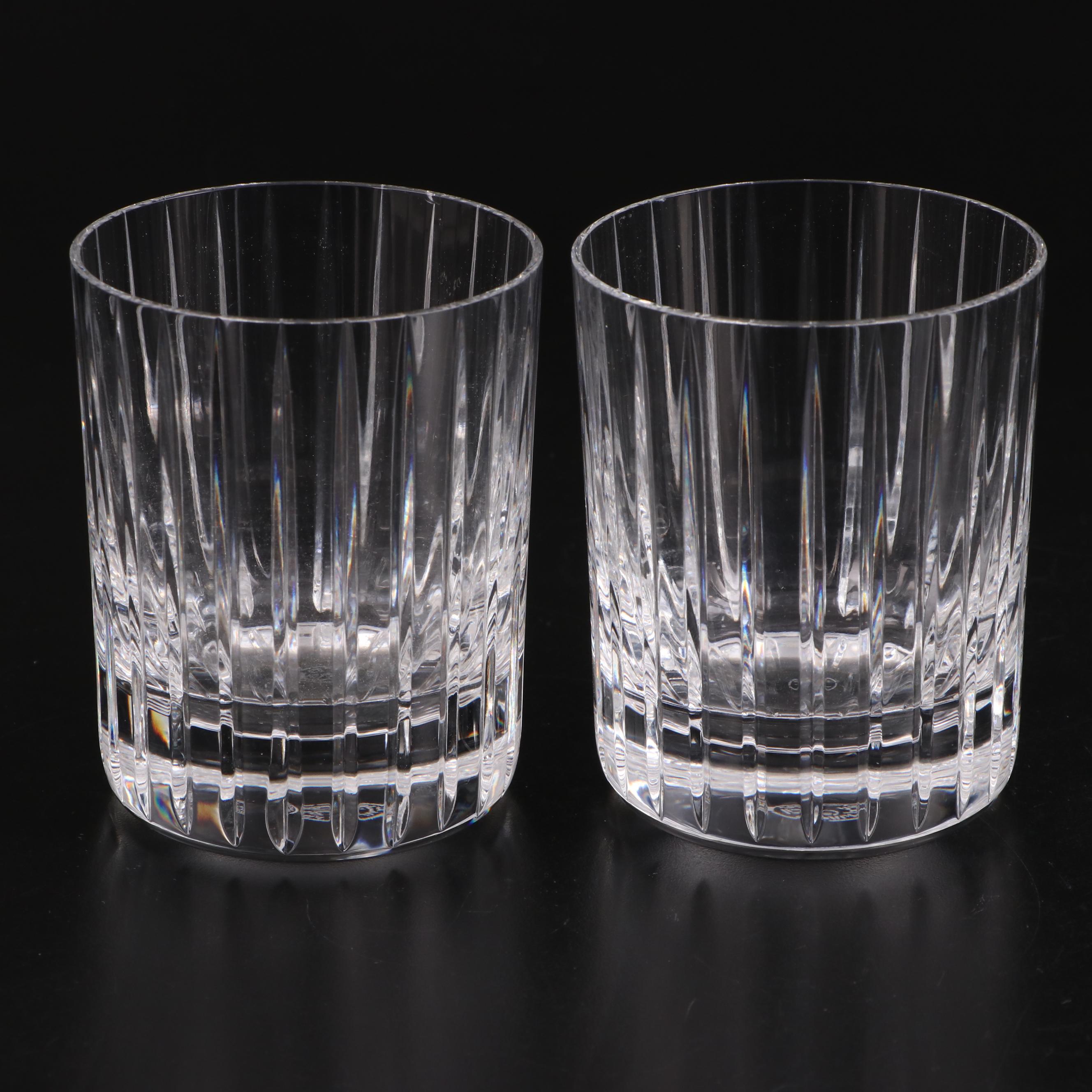 Baccarat "Nelly" Vase with "Harmonie" Glasses and Pelican Figurine