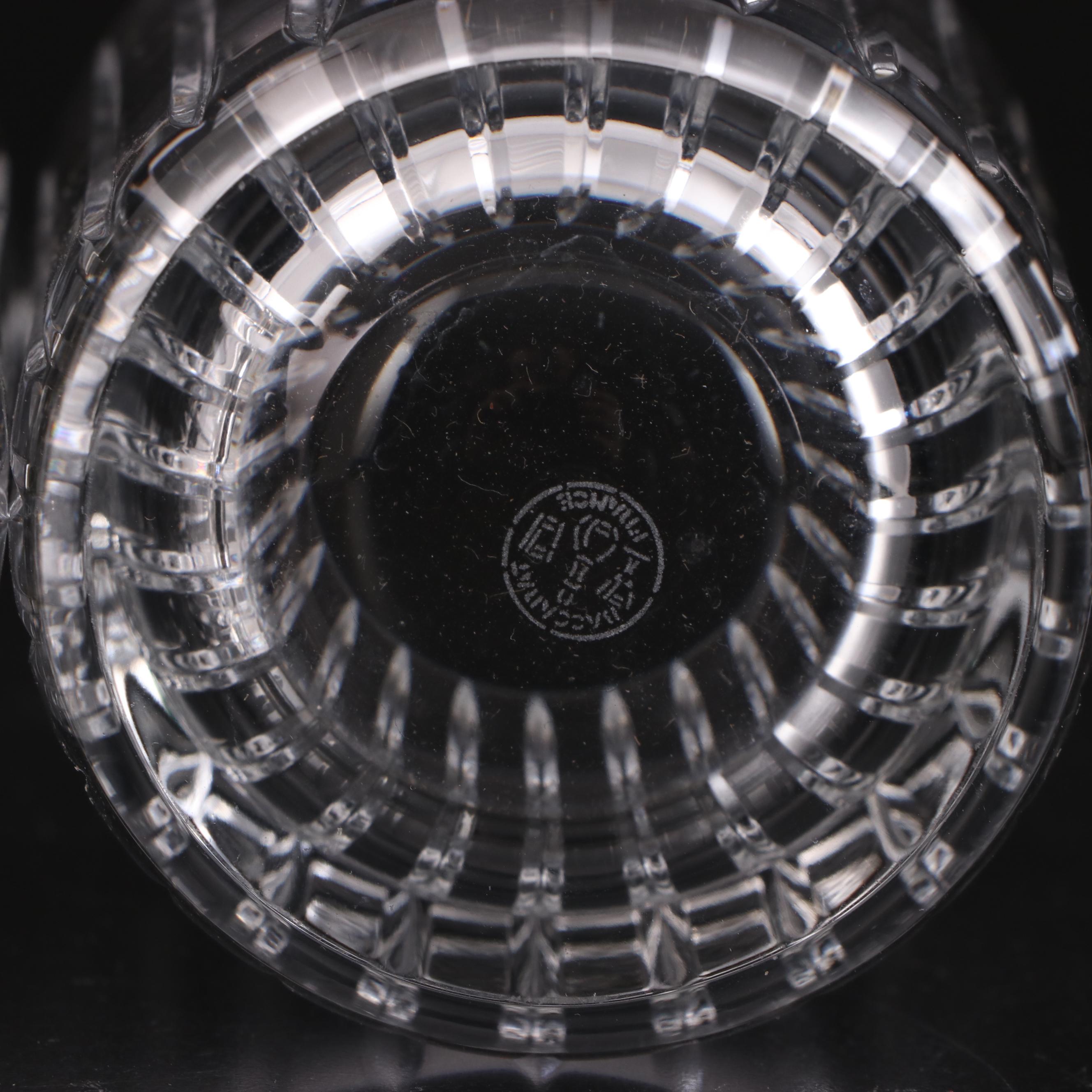 Baccarat "Nelly" Vase with "Harmonie" Glasses and Pelican Figurine