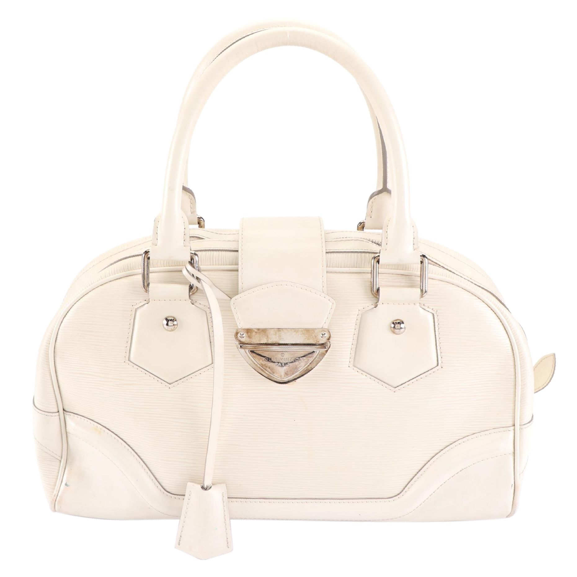 Louis Vuitton Montaigne GM Bowling Bag in Ivorie Epi Leather
