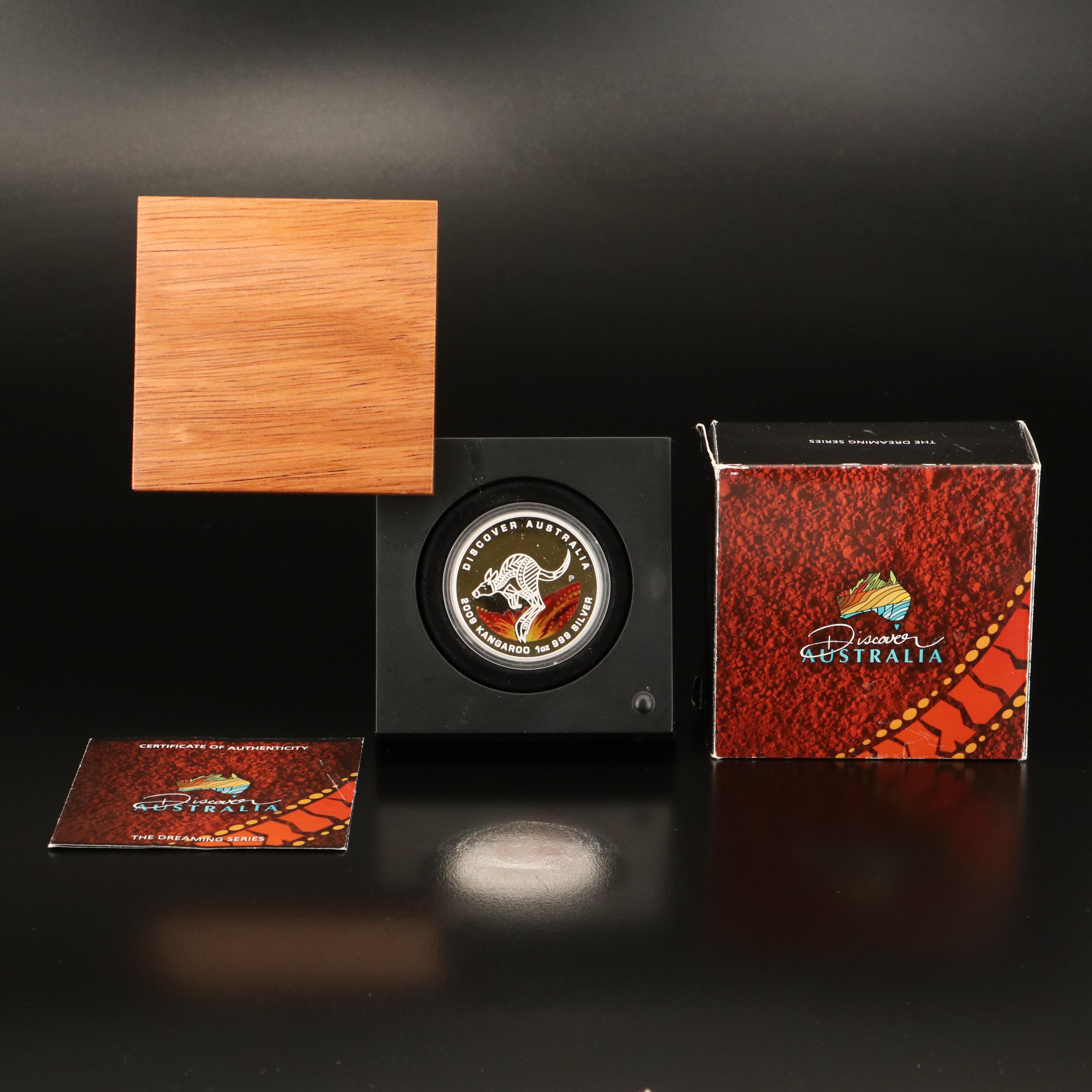 Australian 2009 Colorized Silver Proof One Dollar Coin