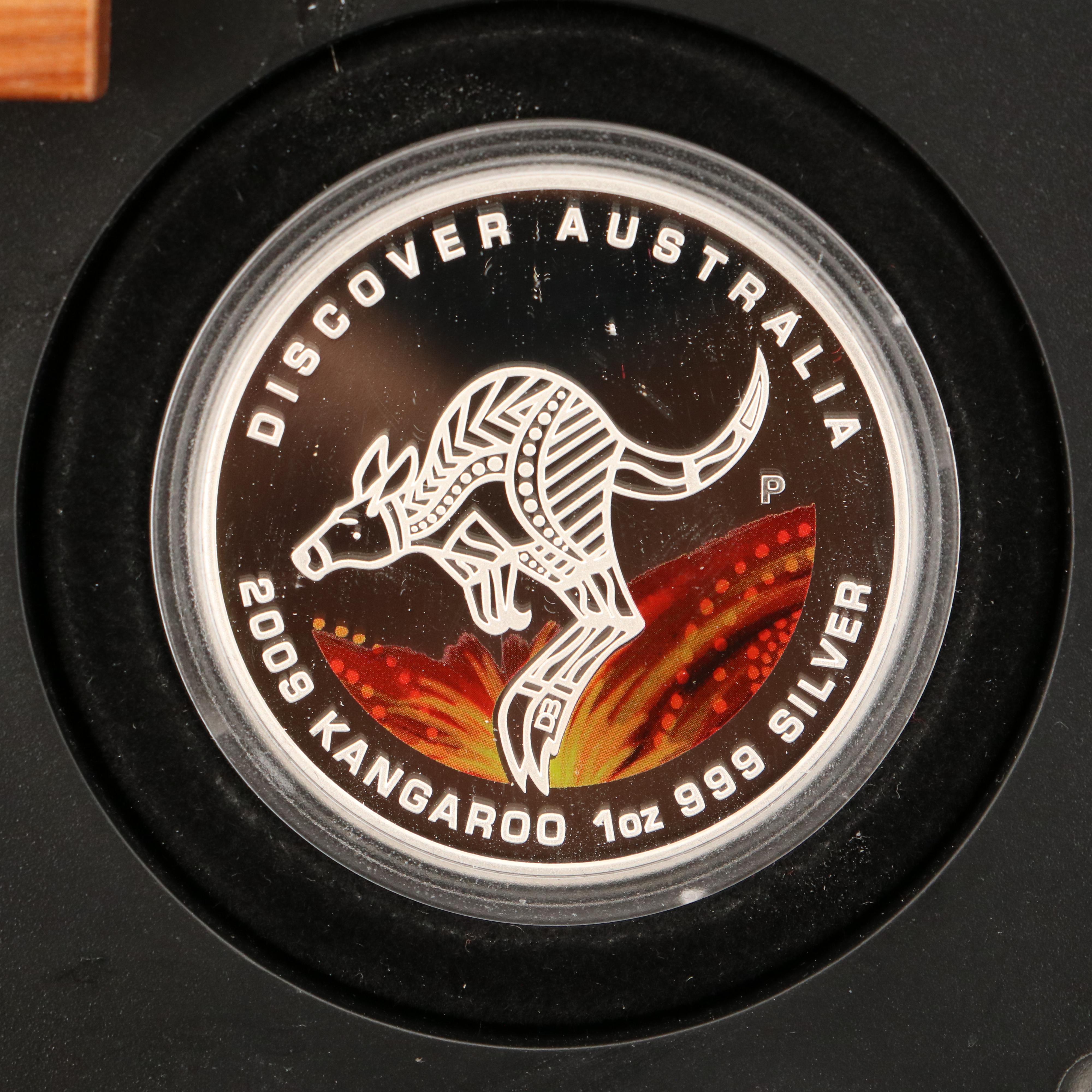 Australian 2009 Colorized Silver Proof One Dollar Coin