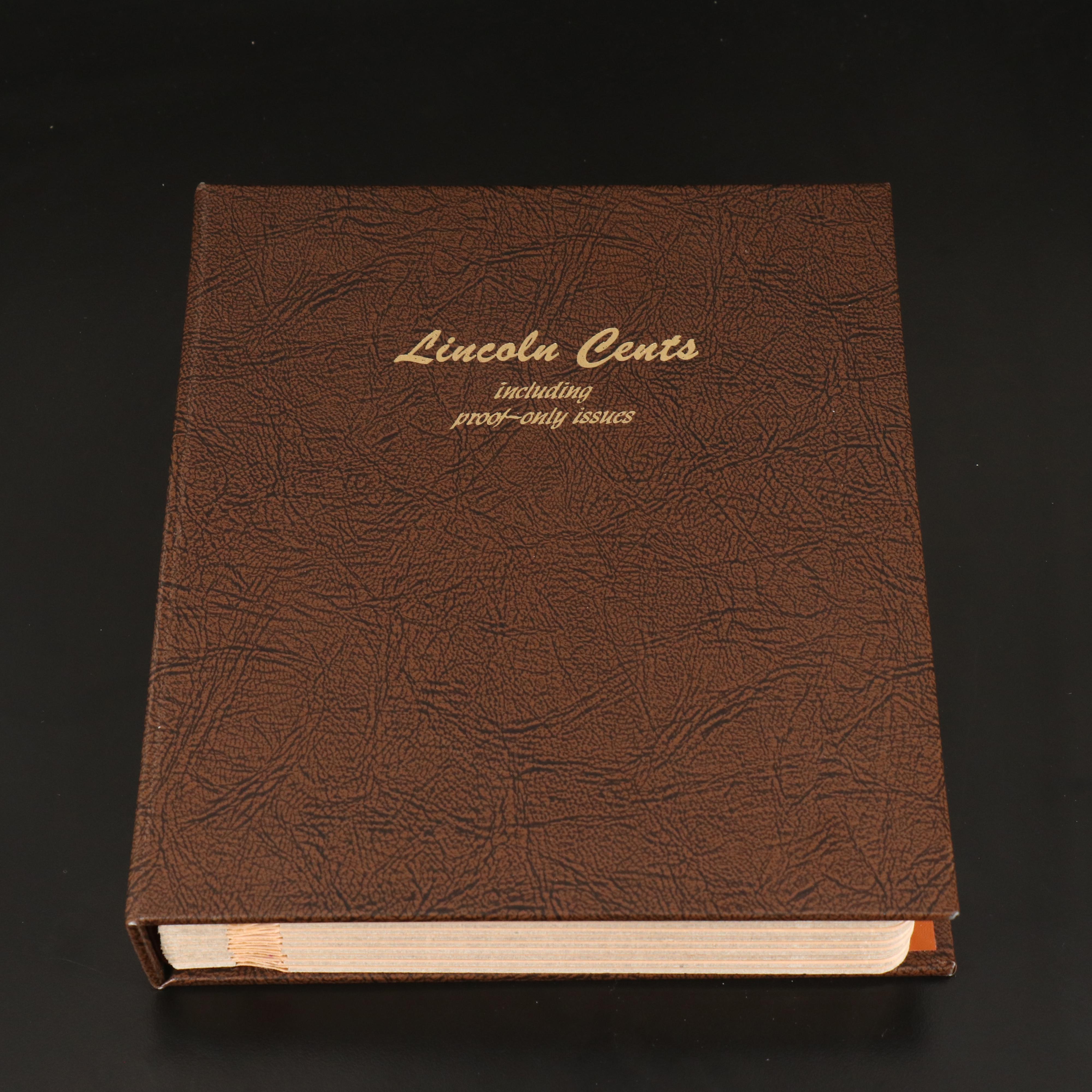 Partial Lincoln Cent Collection in a Dansco Coin Album
