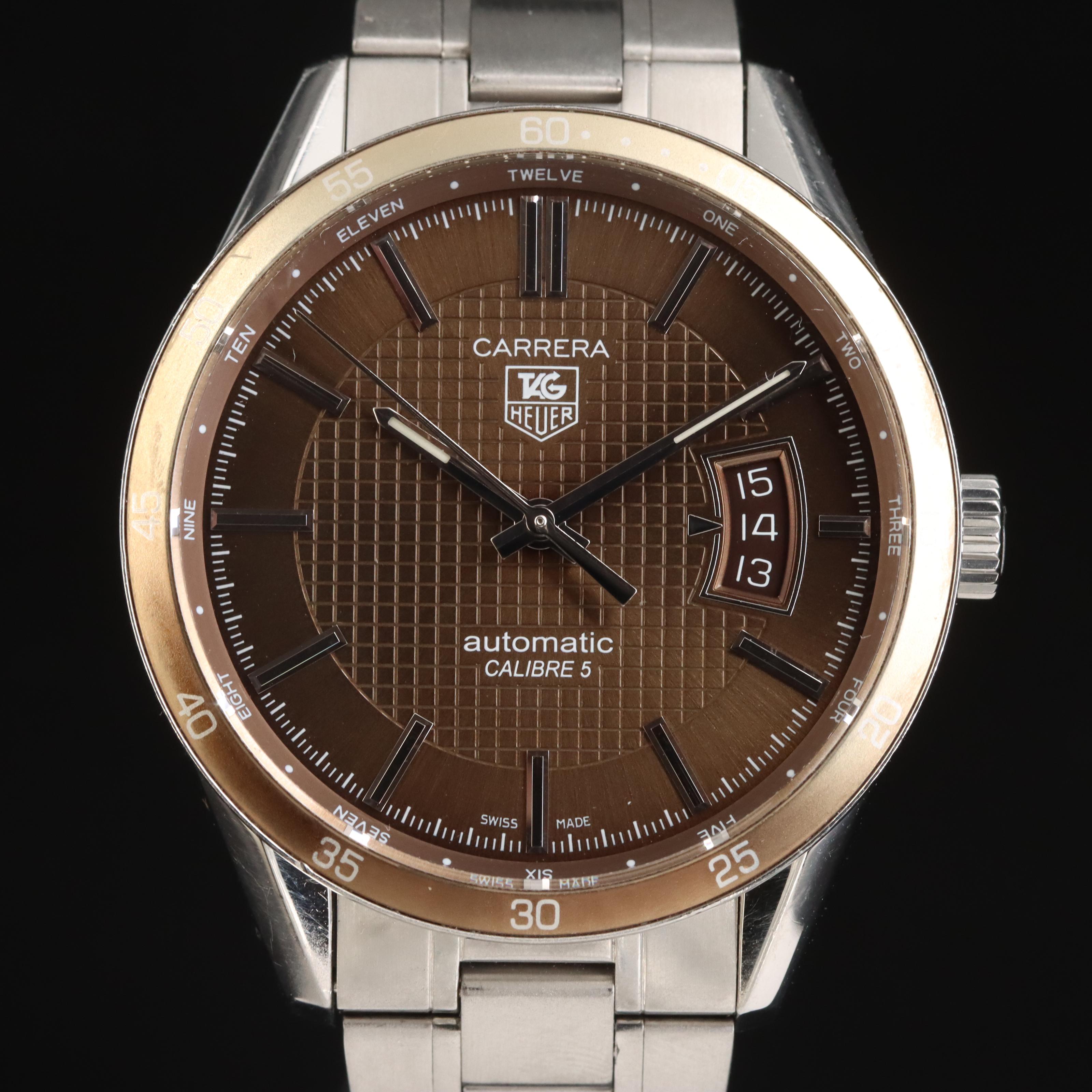 TAG Heuer Carrera Calibre 5 Stainless Steel Watch