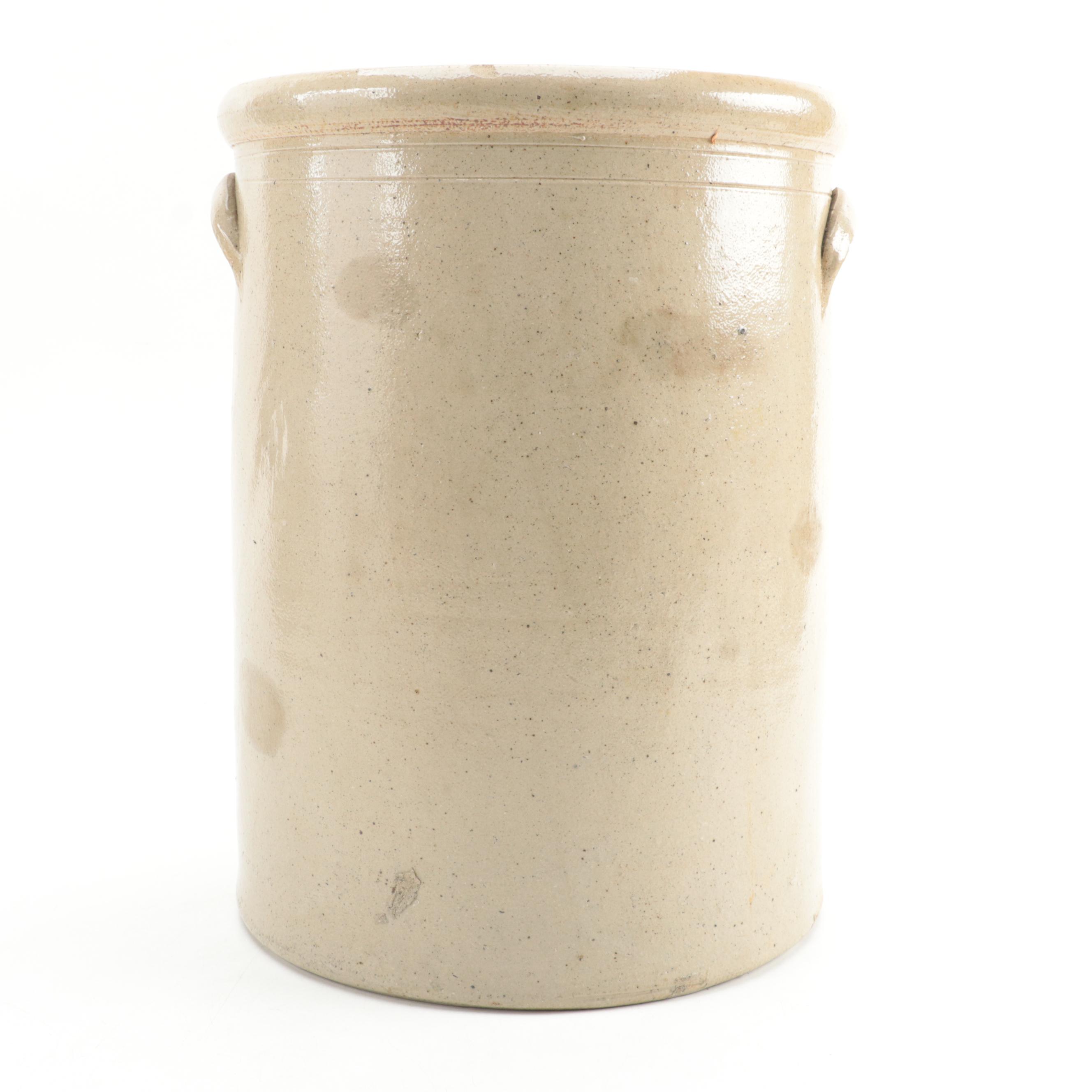 Red Wing Salt Glazed Stoneware Eight Gallon Crock with Bee Sting Design