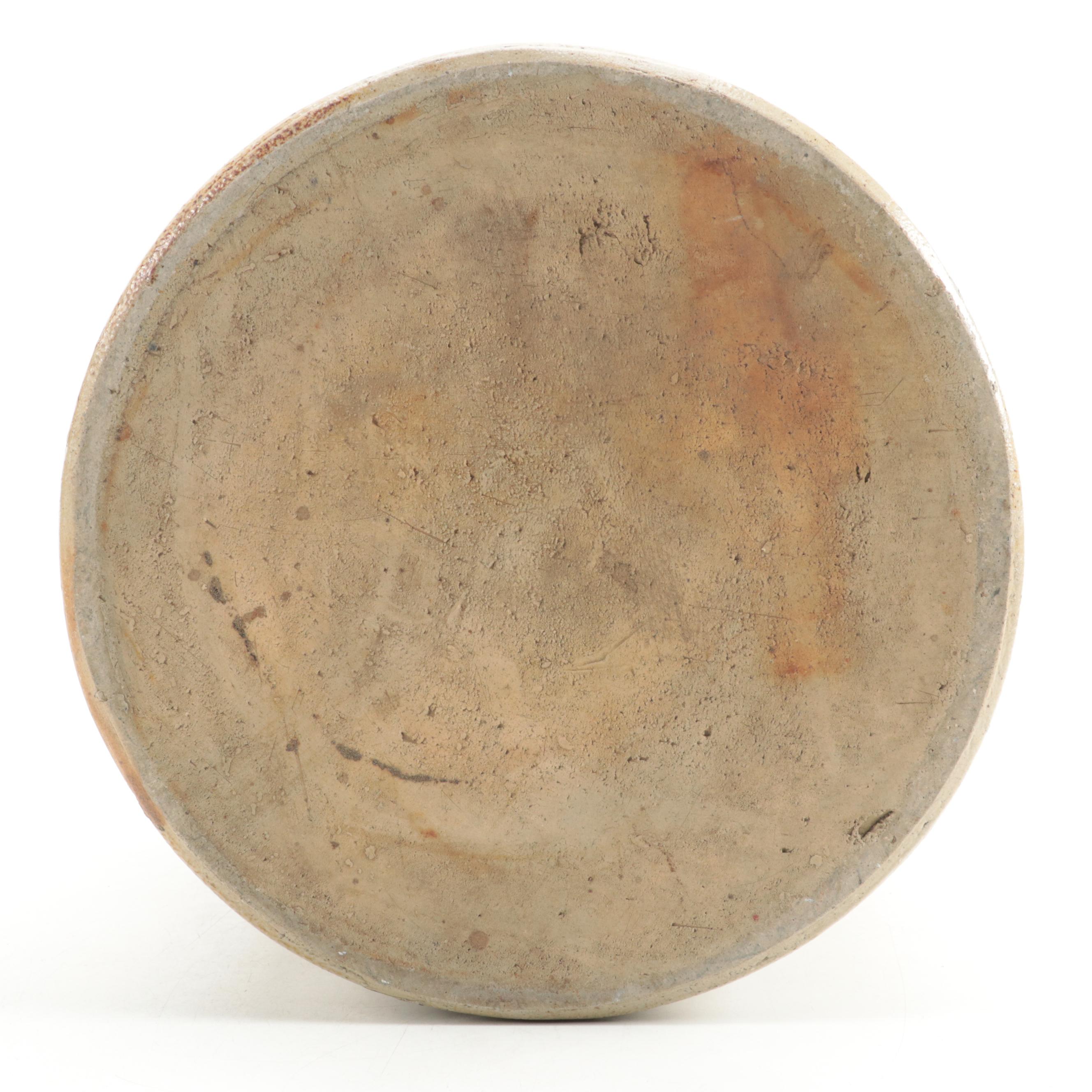 Red Wing Salt Glazed Stoneware Eight Gallon Crock with Bee Sting Design