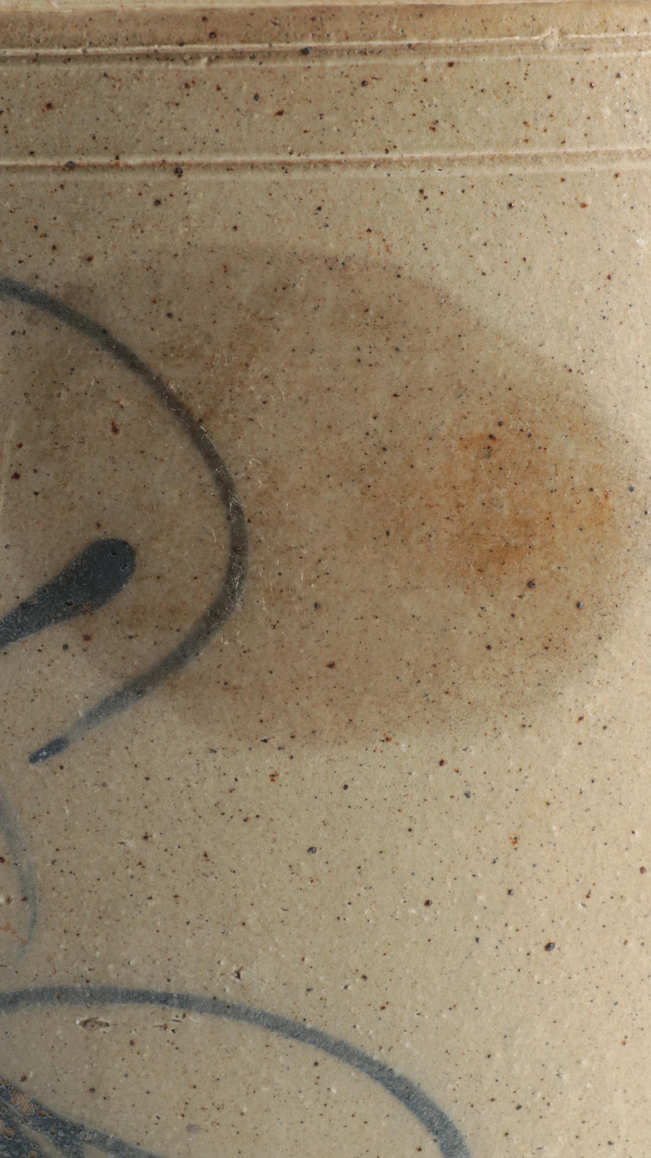 Red Wing Salt Glazed Stoneware Eight Gallon Crock with Bee Sting Design