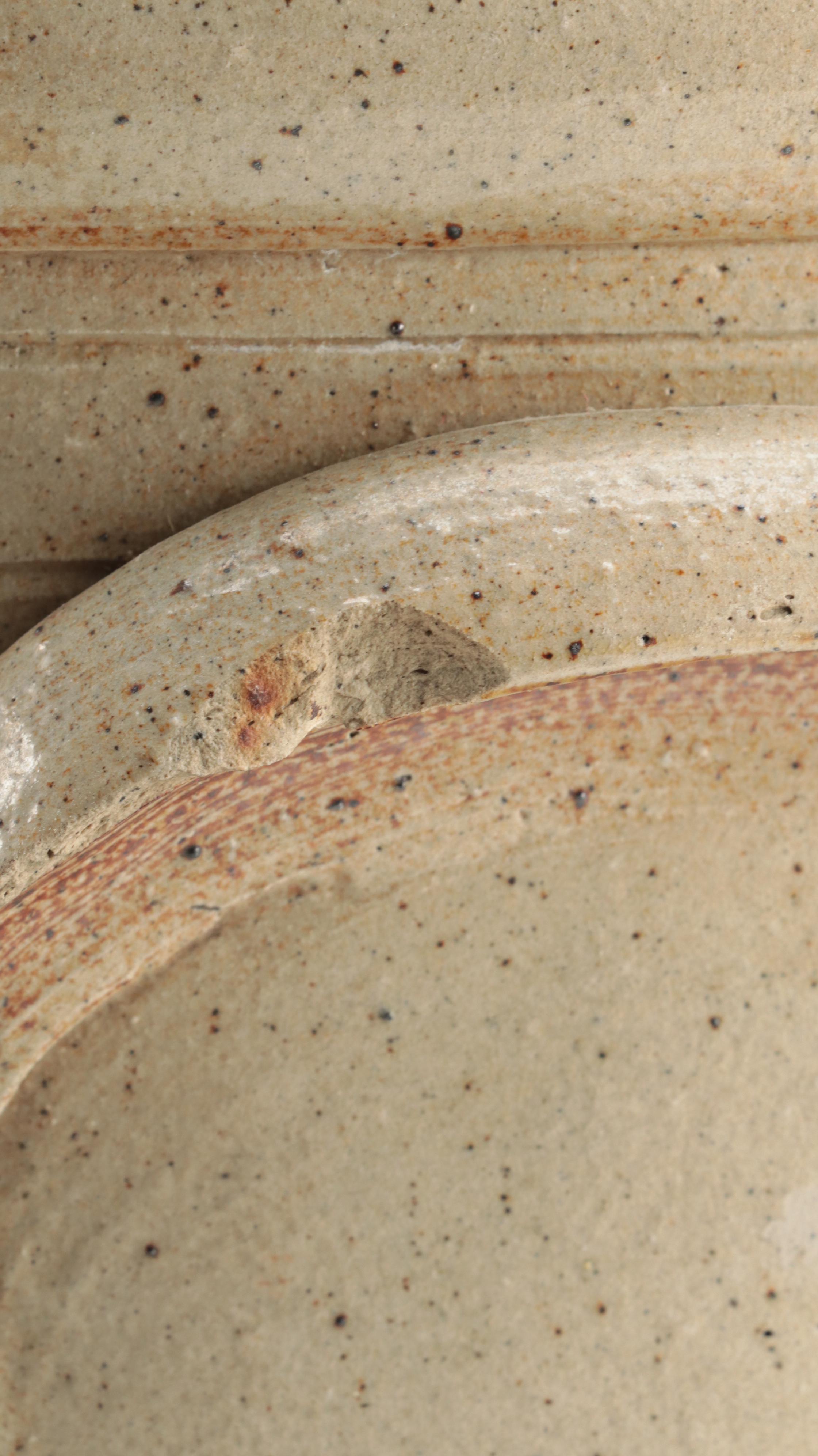 Red Wing Salt Glazed Stoneware Eight Gallon Crock with Bee Sting Design