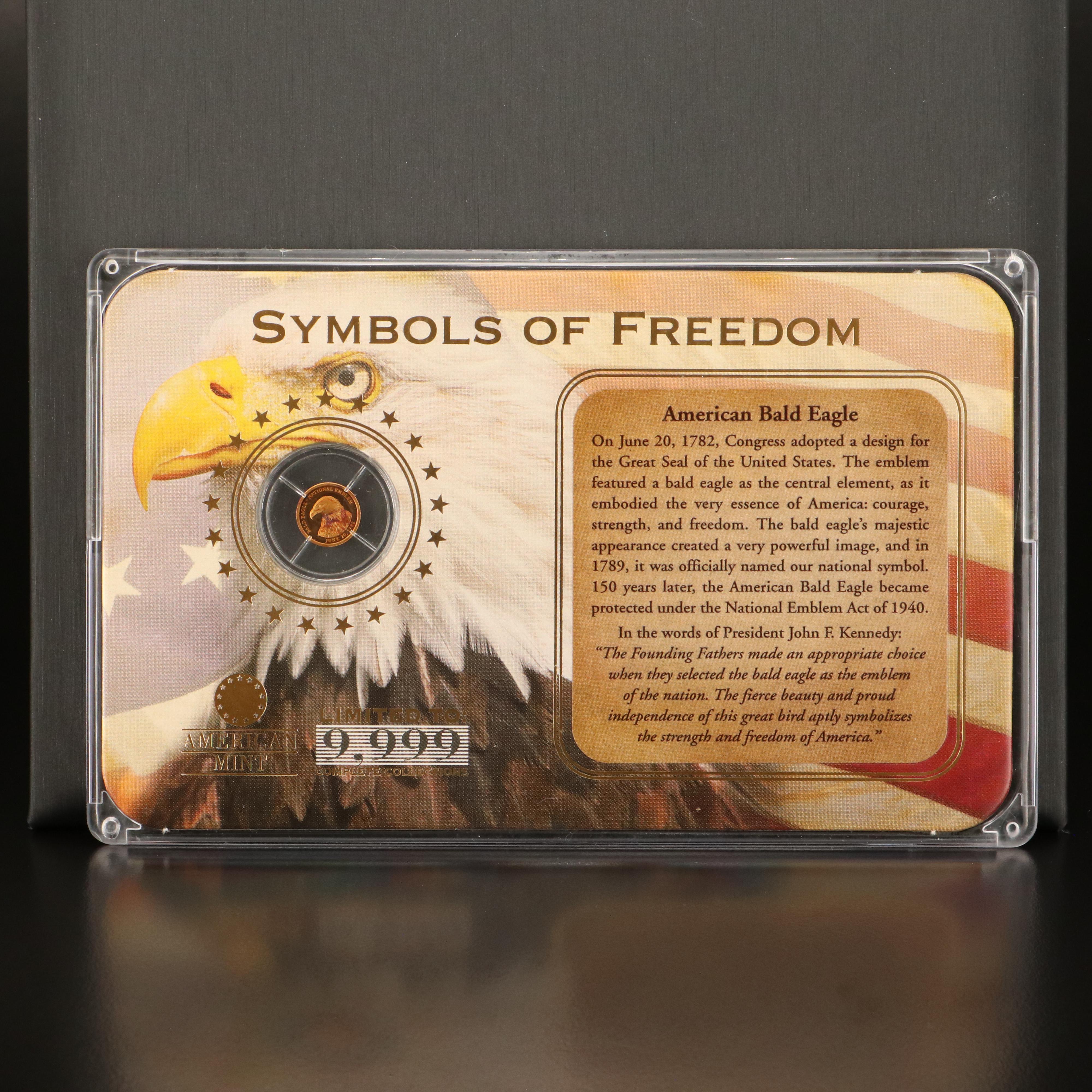 Symbols of Freedom" Bald Eagle Gold medal