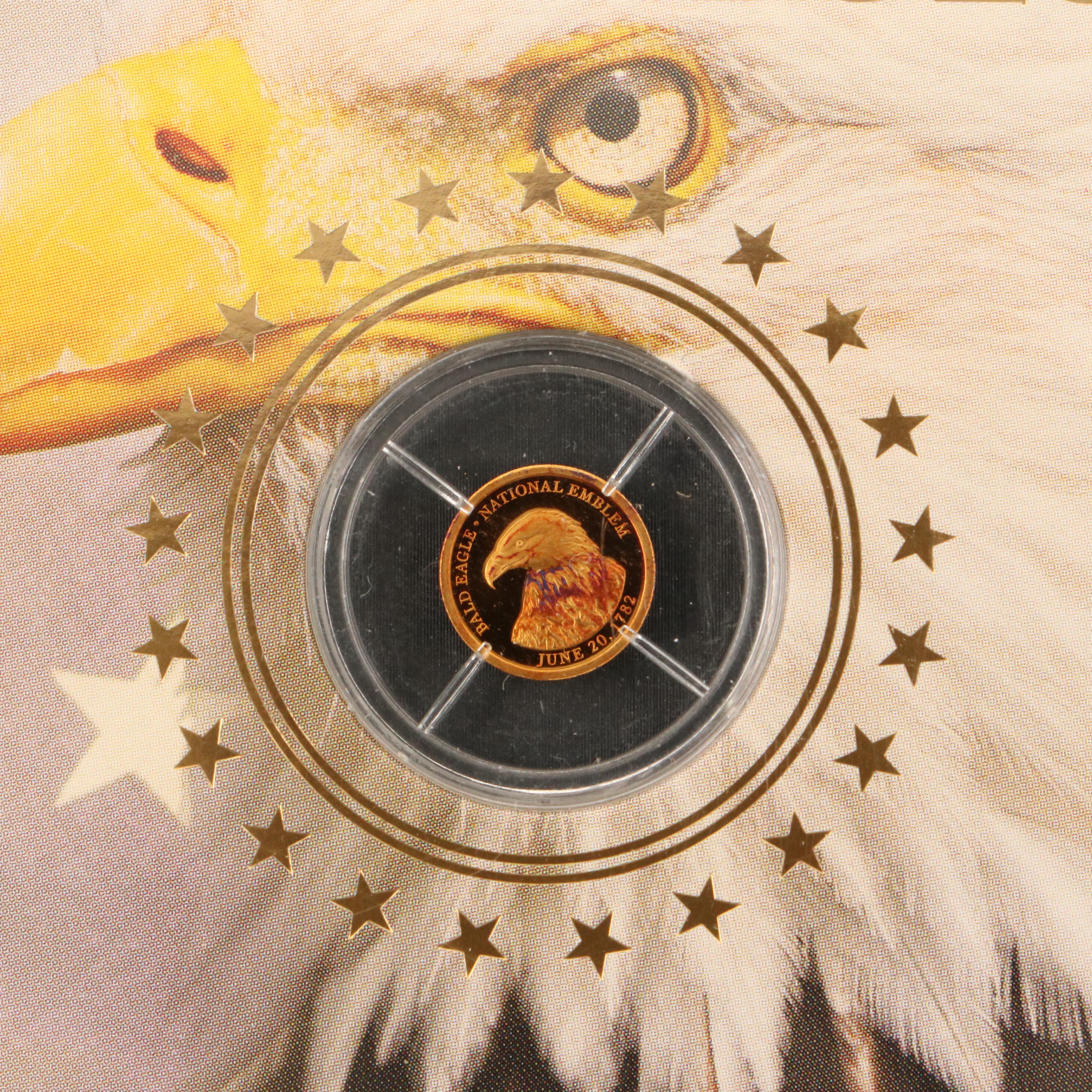 Symbols of Freedom" Bald Eagle Gold medal