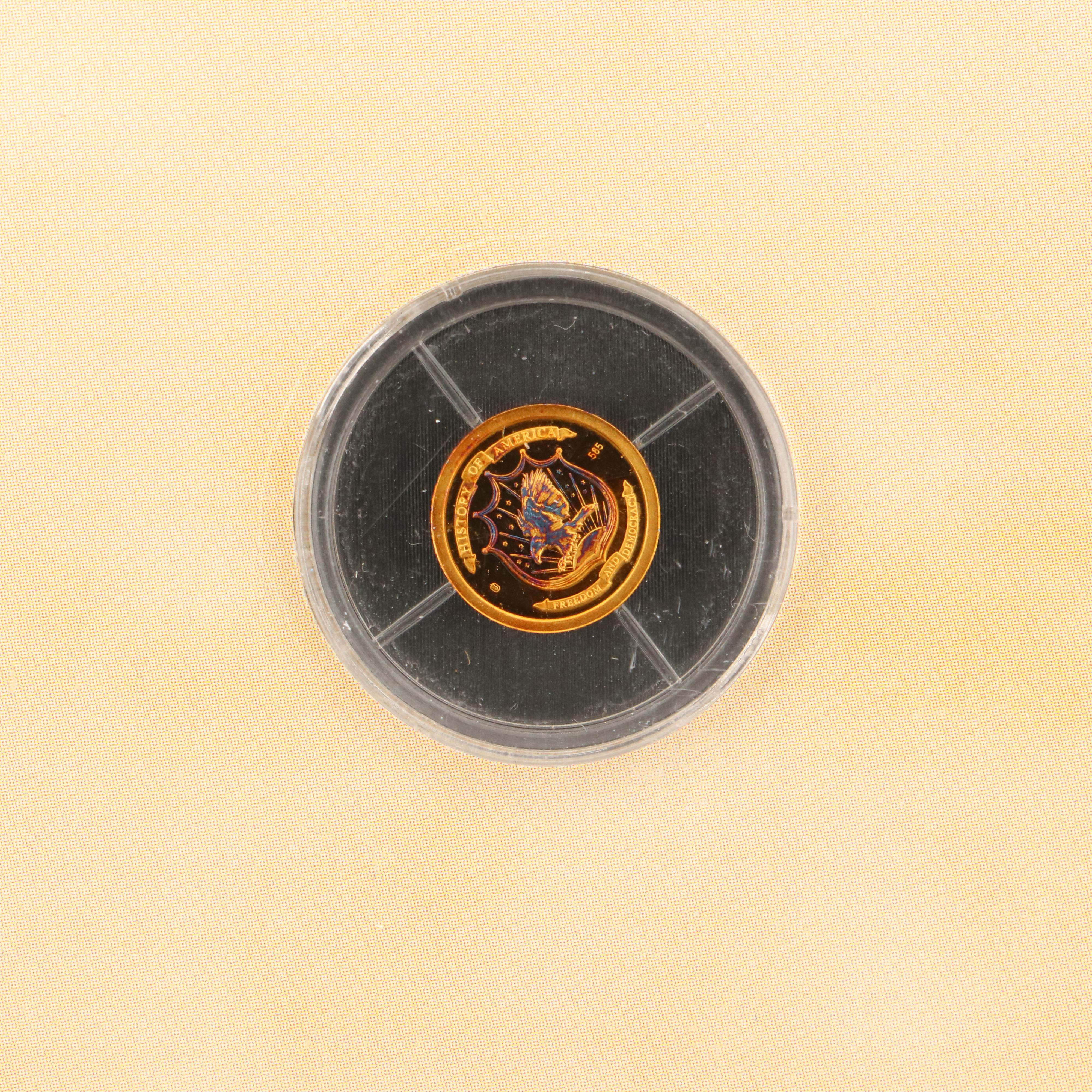 Symbols of Freedom" Bald Eagle Gold medal