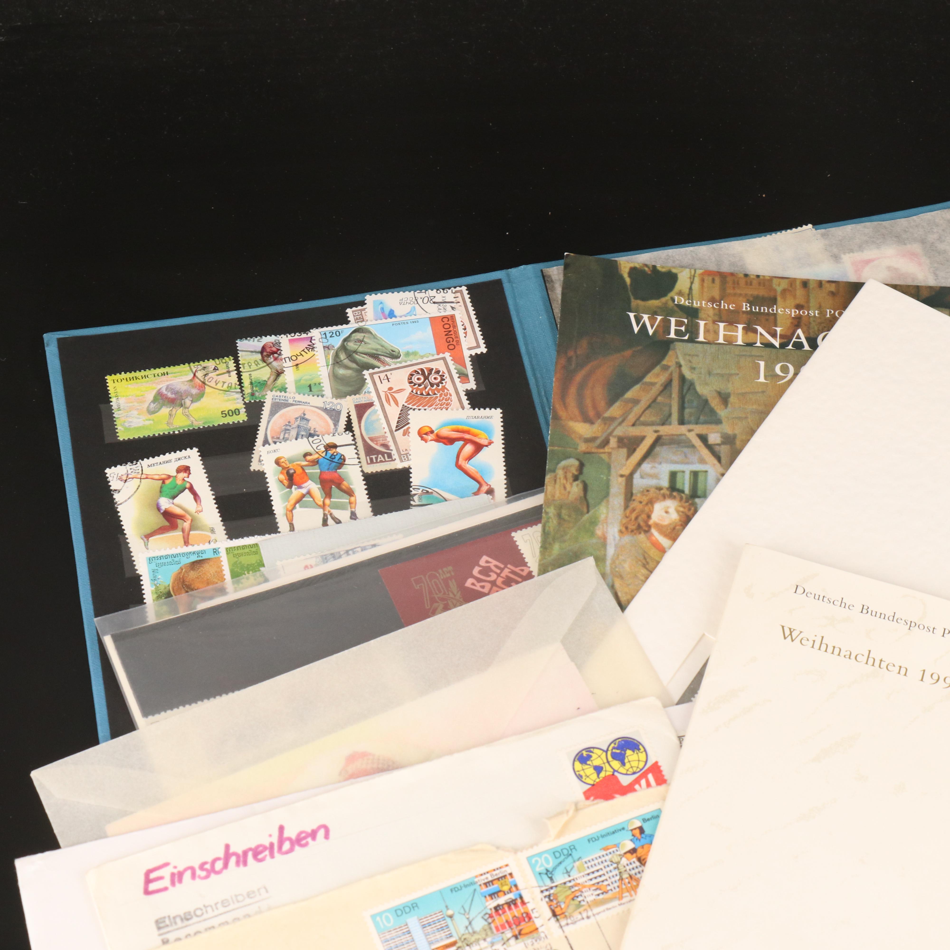 Vintage Postcards, Foreign Postage Stamps and Postal Covers